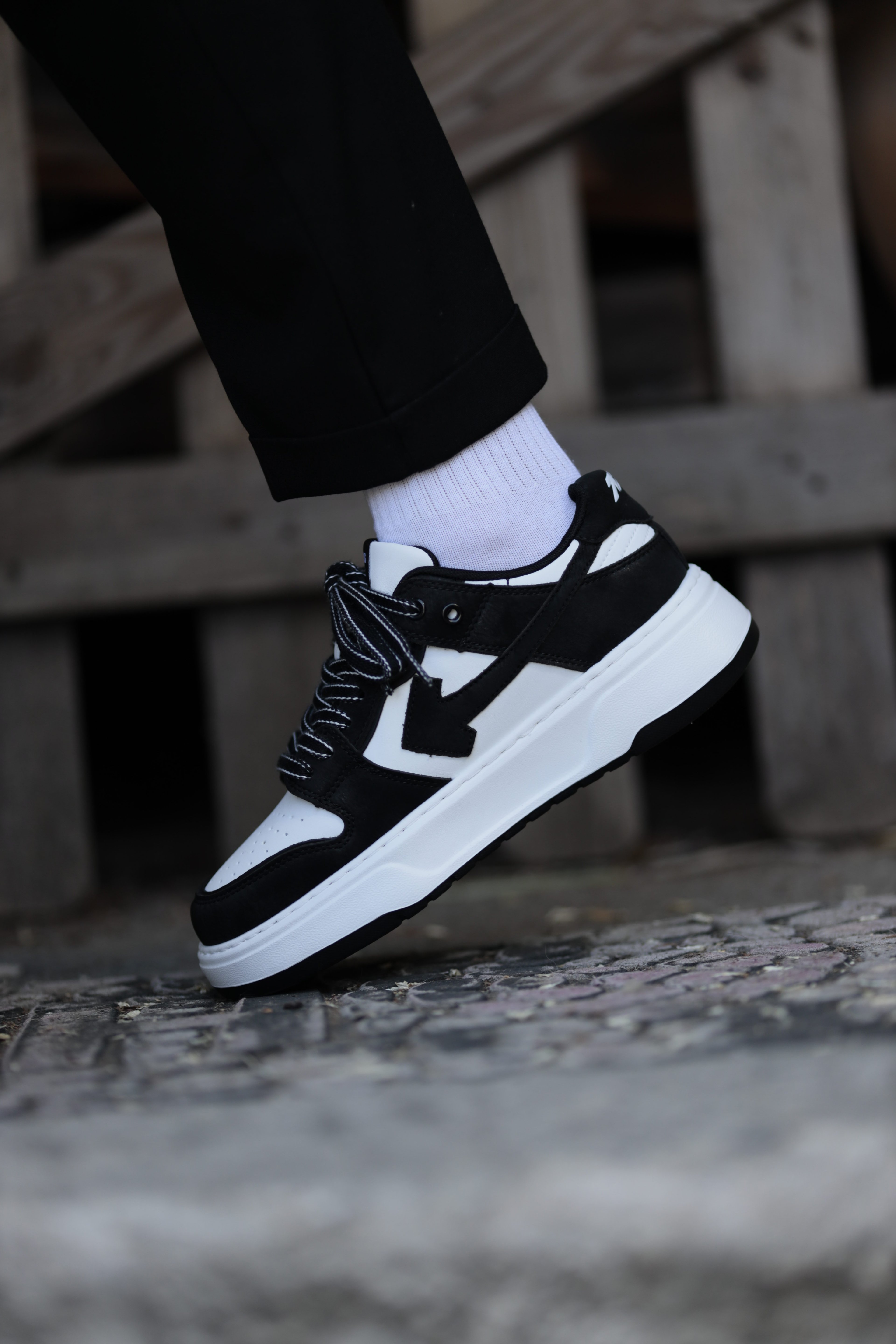 Connor Model Kombinasyonlu Deri İthal Taban Sneaker Ayakkabı