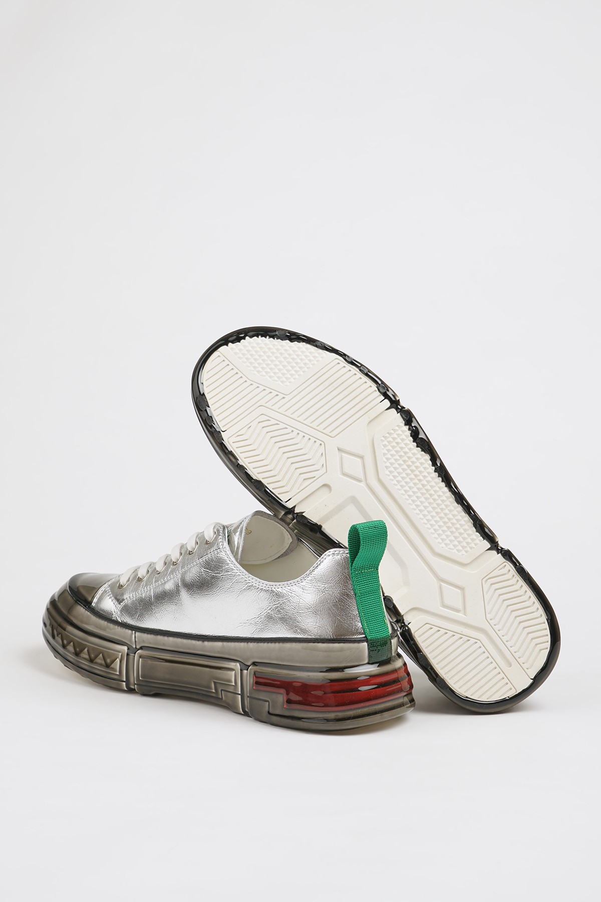 Hanry Model Hologram Deri Özel Jel Taban Sneaker Ayakkabı - GRİ