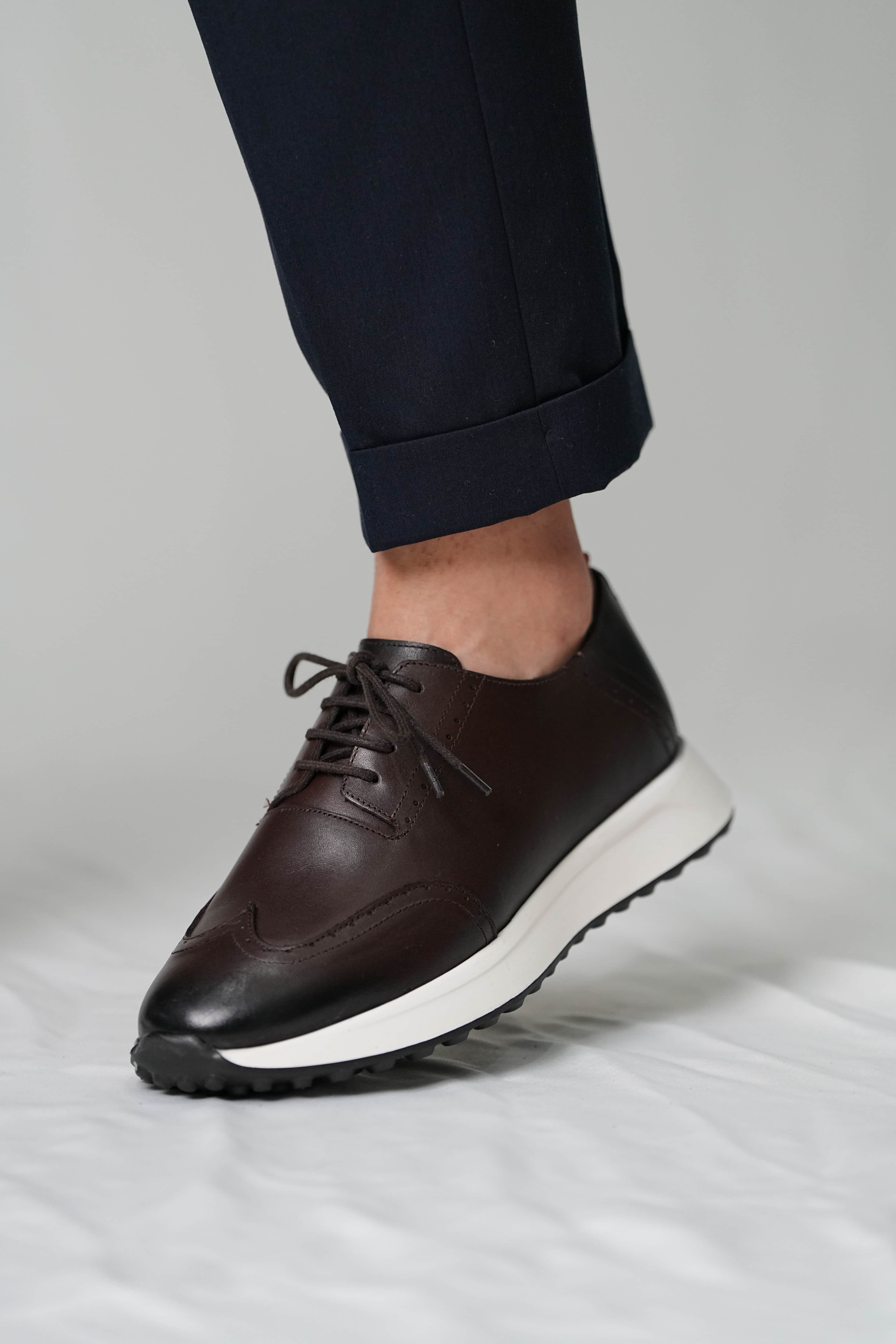 Crish Model Hakiki Natural Deri Eva Taban Casual Ayakkabı - KAHVERENGİ