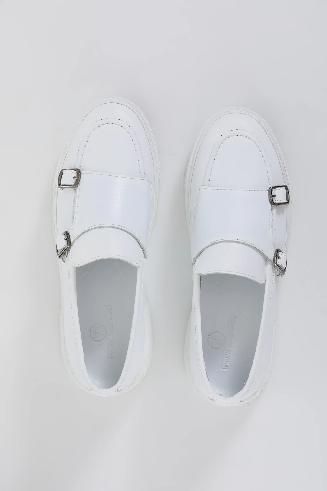 Vayne Model Çift Toka Detaylı Hakiki Deri Eva Taban Casual Ayakkabı