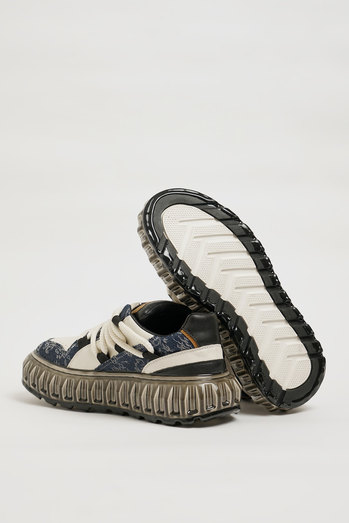 Hernan Model İthal Taban Kombinasyonlu Deri Sneaker Ayakkabı