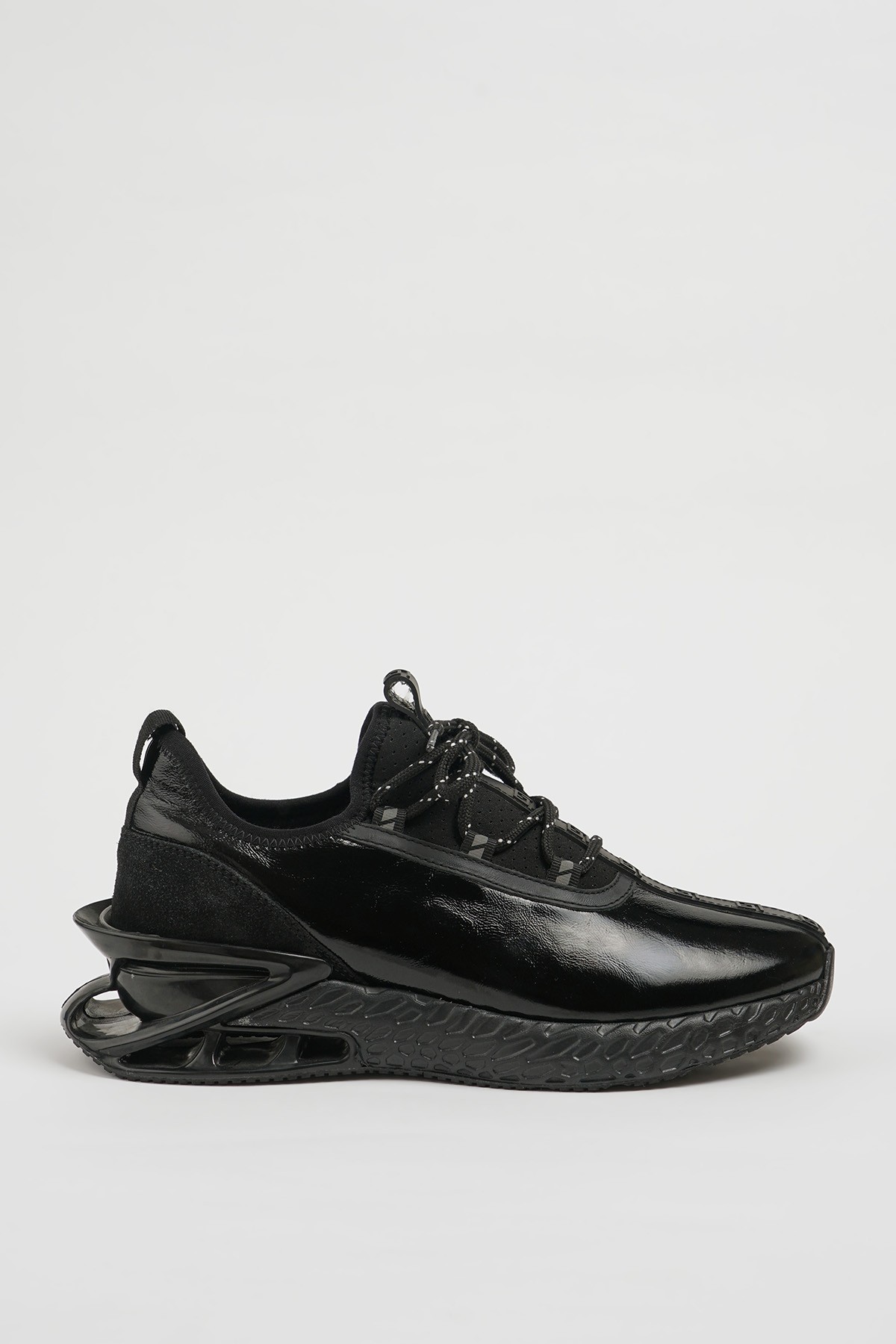 Magic Model Hakiki Rugan Deri İthal Taban Sneaker Ayakkabı - SİYAH
