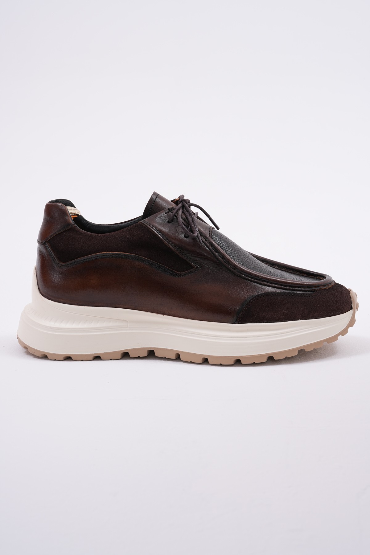Ikon Model Hakiki Floater Deri Casual Sneakers Ayakkabı