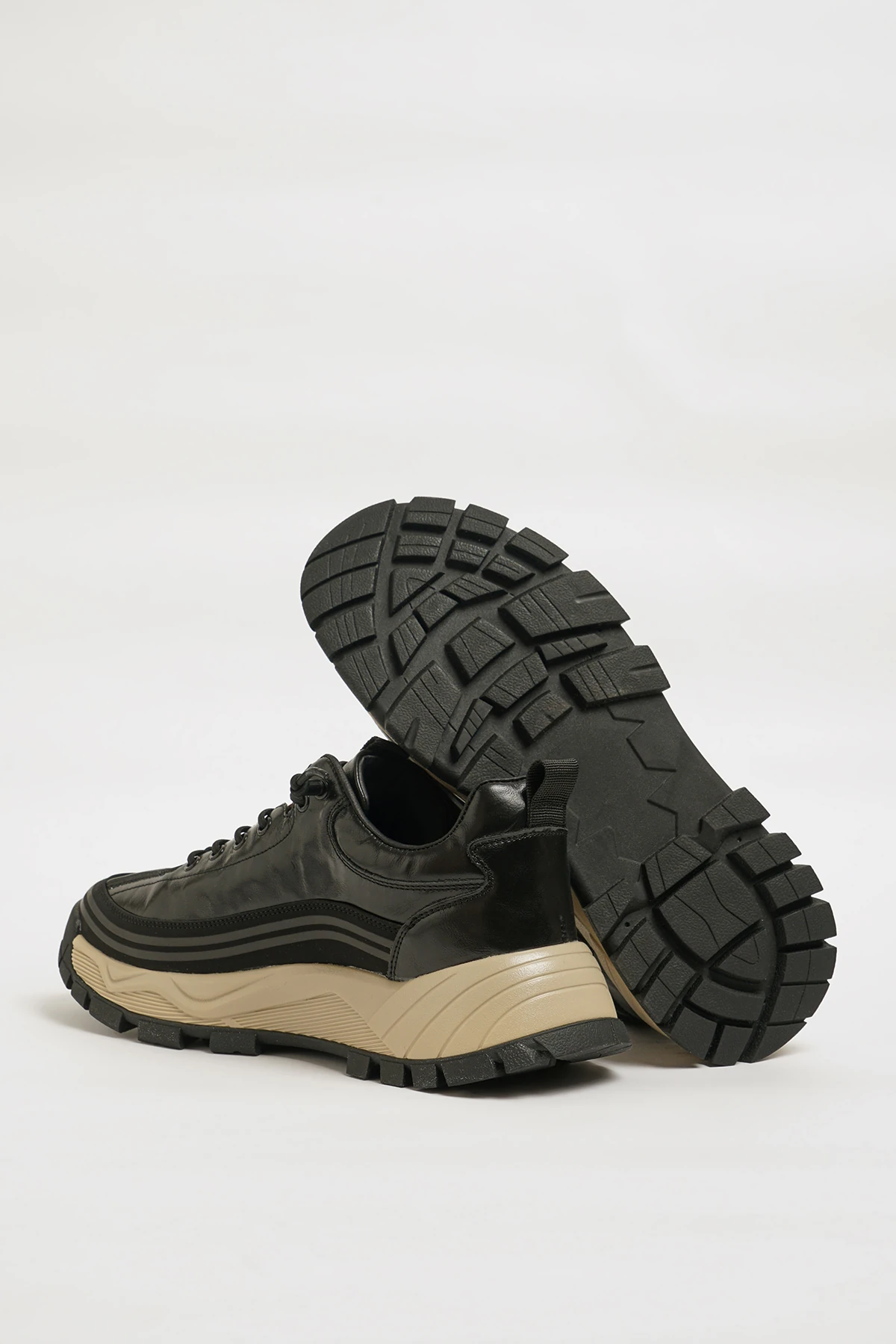 Spencer Model Kombinasyonlu Deri İthal Taban Sneaker Ayakkabı