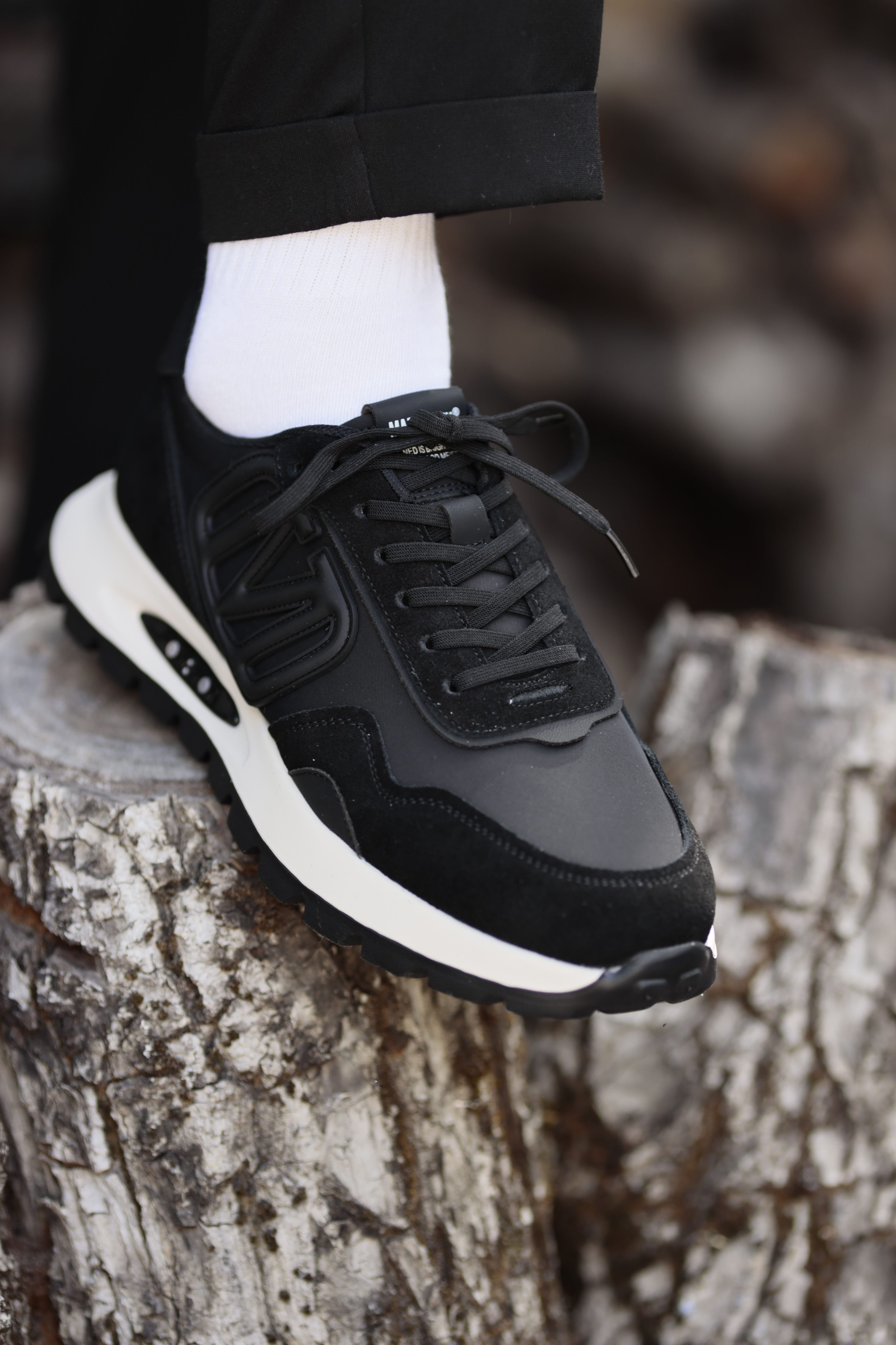 Admire Model Kombinasyonlu Deri İthal Taban Sneaker Ayakkabı