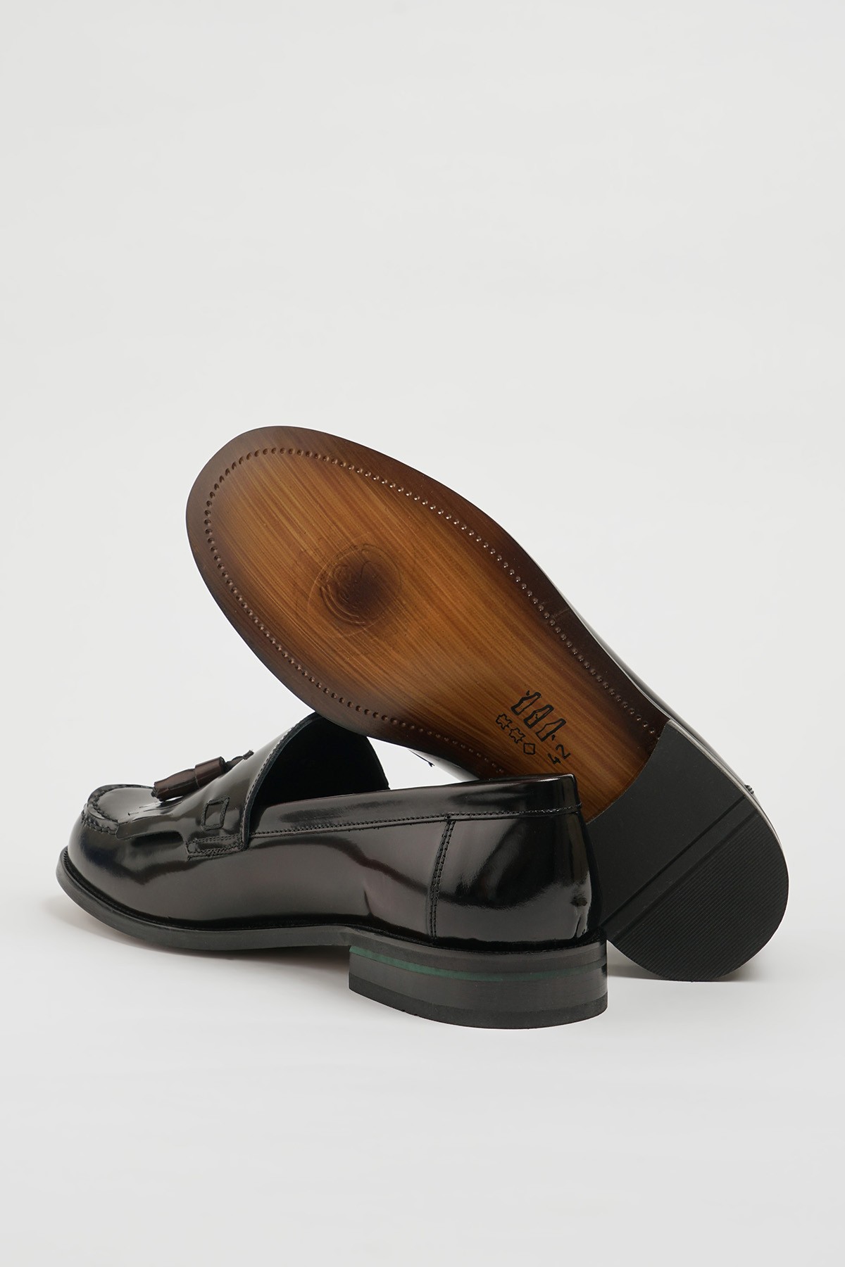 Kuin Model Hakiki Açma Deri Eva Taban Loafer Ayakkabı - BORDO