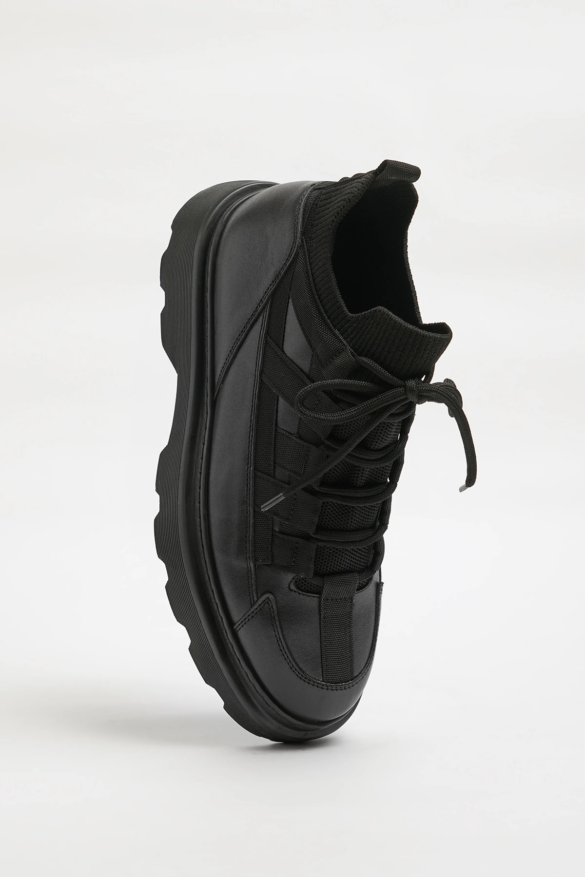 Roberto Model Eva Taban Kombinasyonlu Deri Bot