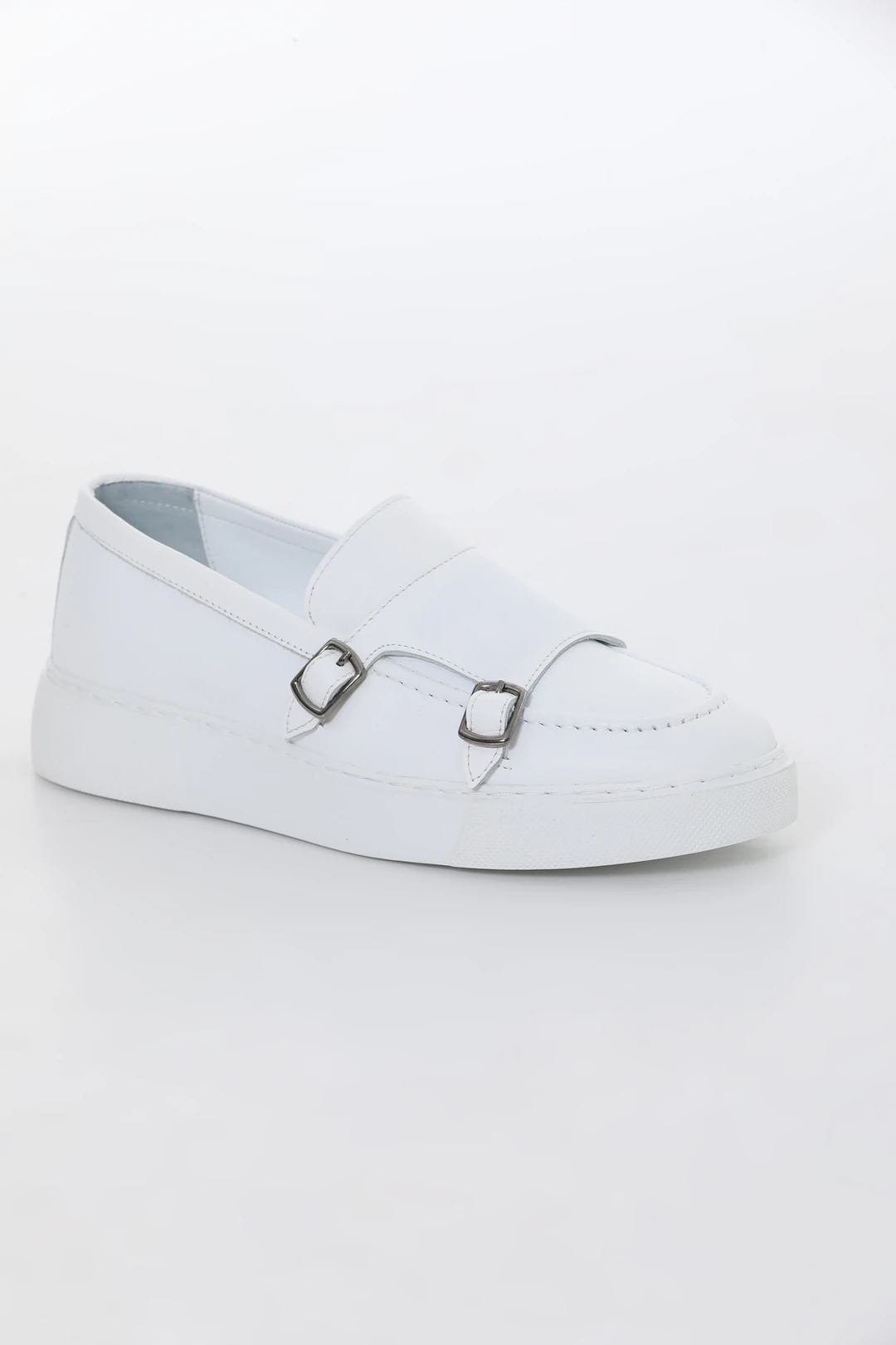 Vayne Model Çift Toka Detaylı Hakiki Deri Eva Taban Casual Ayakkabı