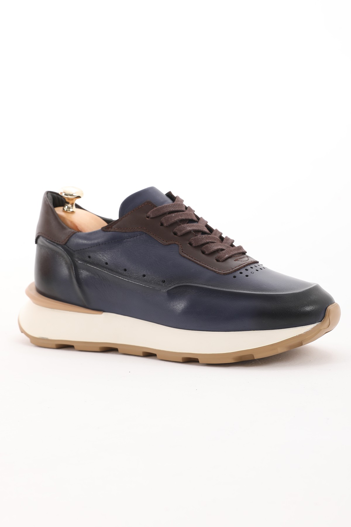 Venüs Model Silikon Taban Hakiki Deri Erkek Sneakers Ayakkabı
