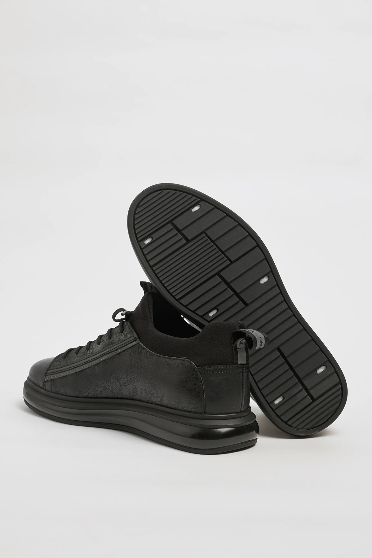 Diego Model İthal Taban Hakiki Kombinasyonlu Deri Sneaker Ayakkabı