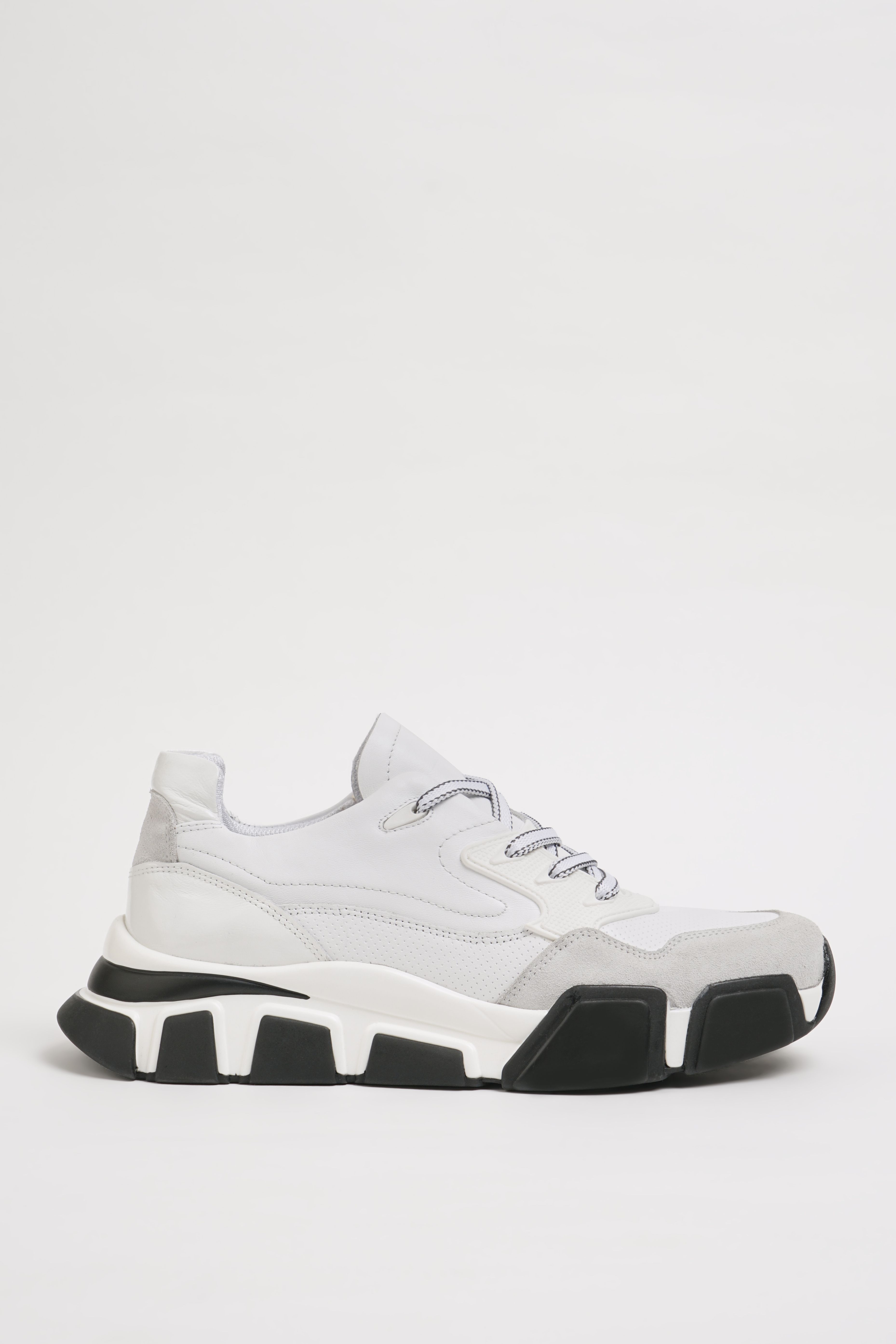 Diamond Model İthal Taban Hakiki  Kombinasyonlu Deri Sneaker Ayakkabı