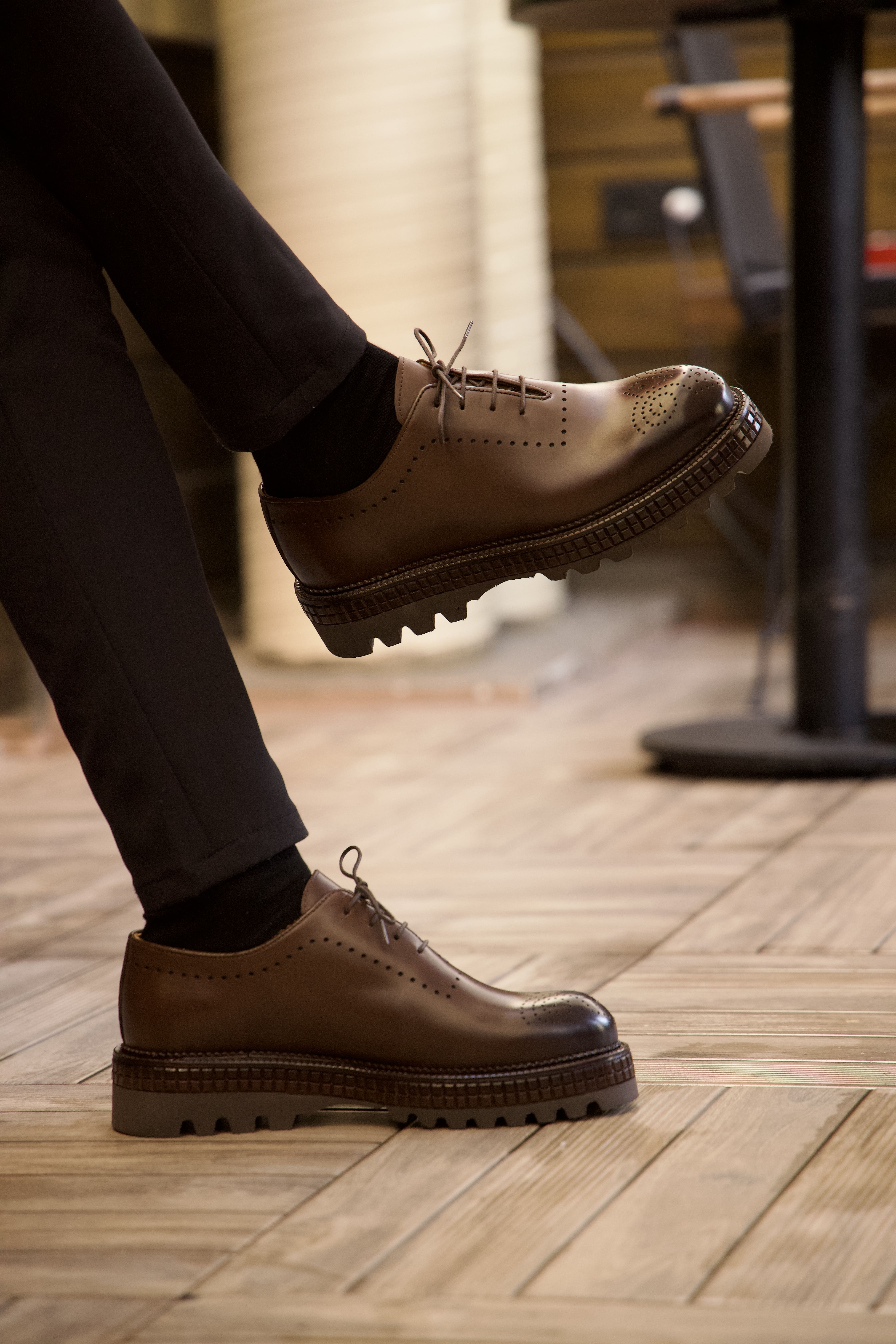 Özel Sarma Taban Hakiki Natural Deri Casual Ayakkabı