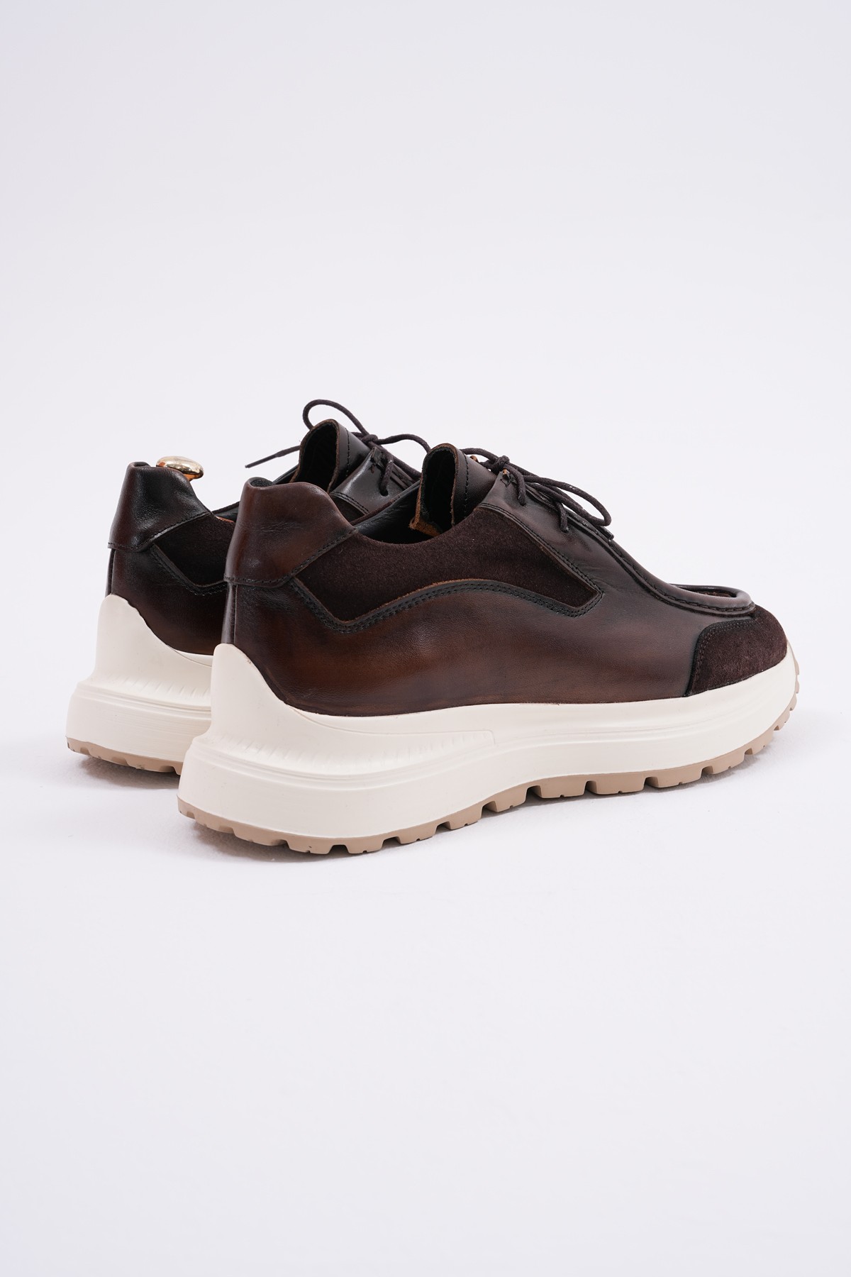 Ikon Model Hakiki Floater Deri Casual Sneakers Ayakkabı