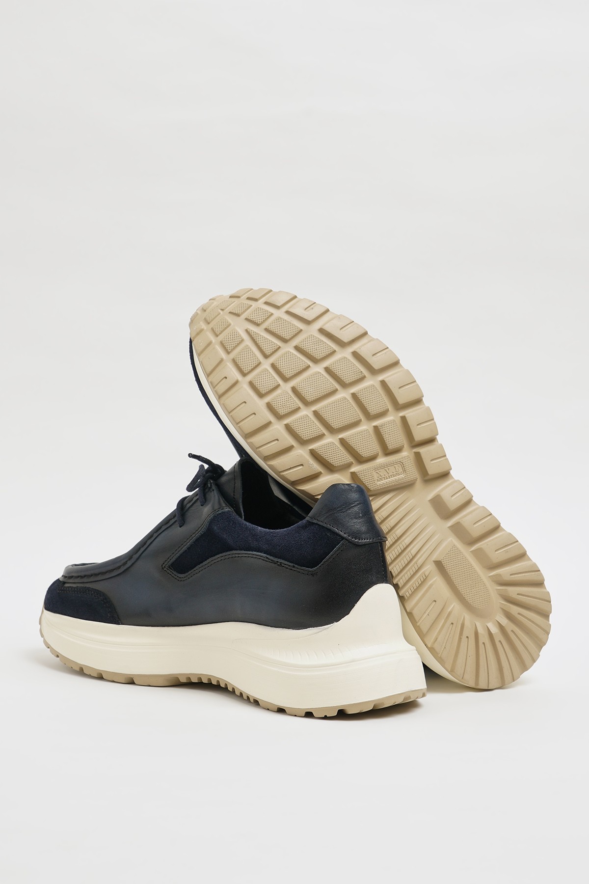 Ikon Model Hakiki Floater Deri Casual Sneakers Ayakkabı
