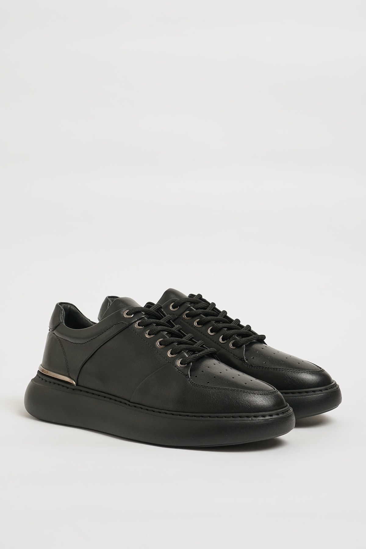 Gilbert Model Eva Taban Hakiki Deri Sneaker Ayakkabı - SİYAH