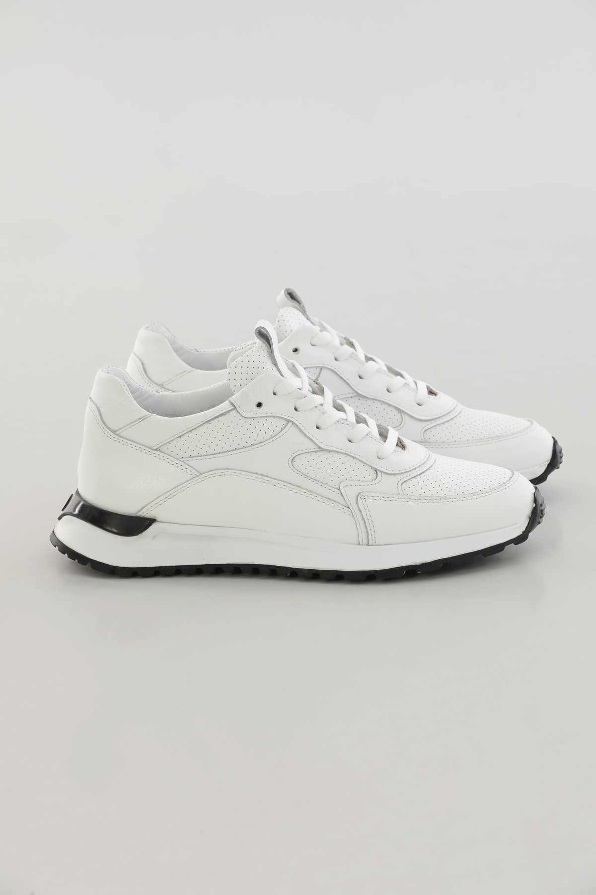 Eva Sole Genuine Leather Sneakers - white