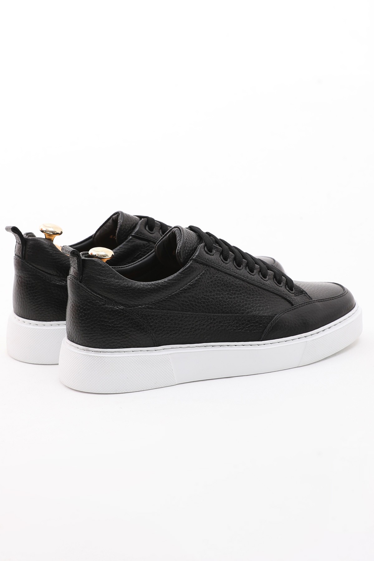 Olek Model Floater Hakiki Deri Sneaker Ayakkabı - SİYAH