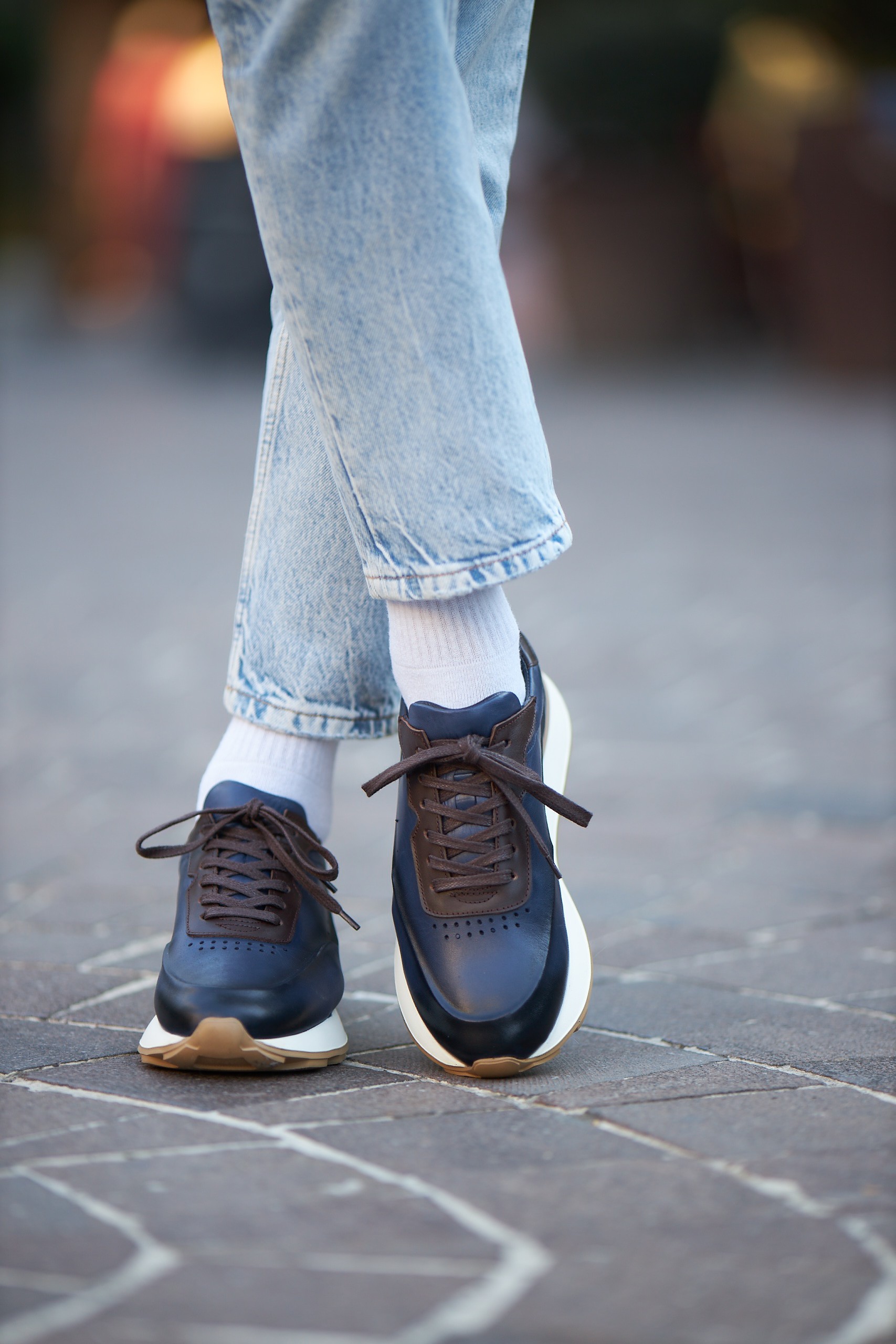 Venüs Model Silikon Taban Hakiki Deri Erkek Sneakers Ayakkabı