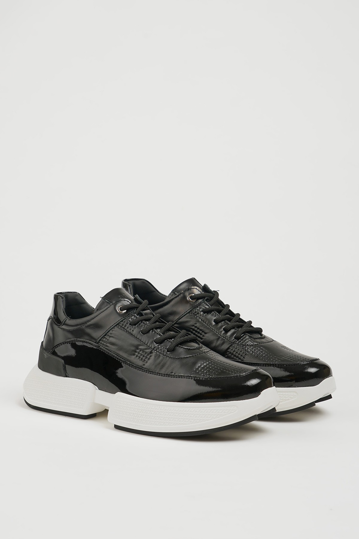 Rex Model Hakiki Kombinasyonlu Deri İthal Taban Sneaker Ayakkabı