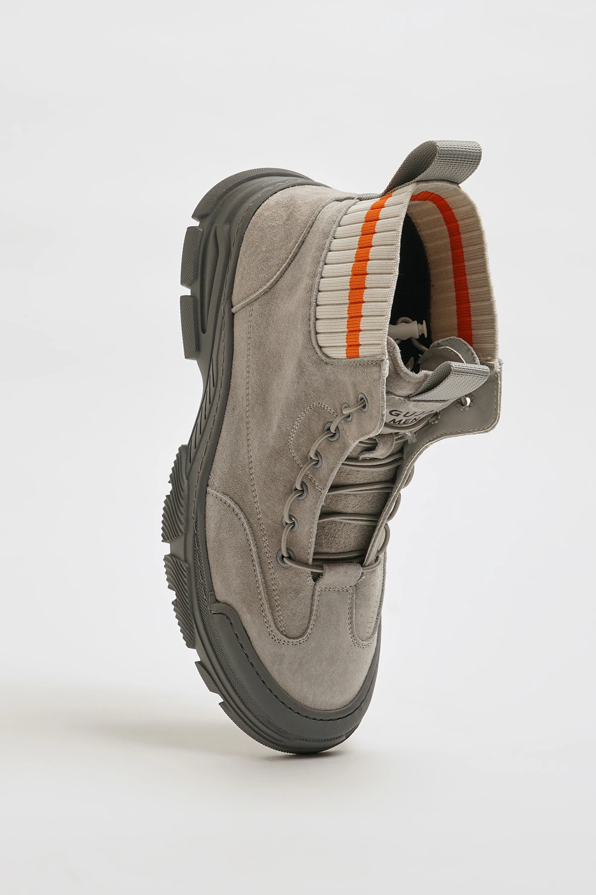 Madrid Model Kombinasyonlu Deri İthal Taban Bot - GRİ