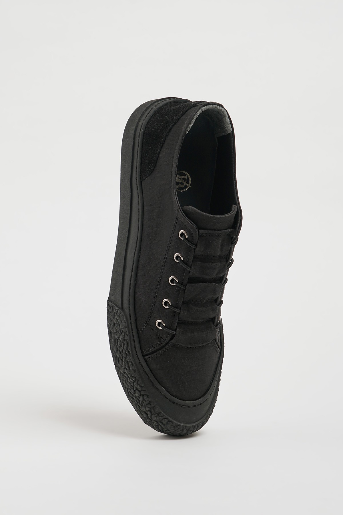 Mars Model Hakiki Kombinasyonlu Deri İthal Taban Sneaker Ayakkabı - SİYAH