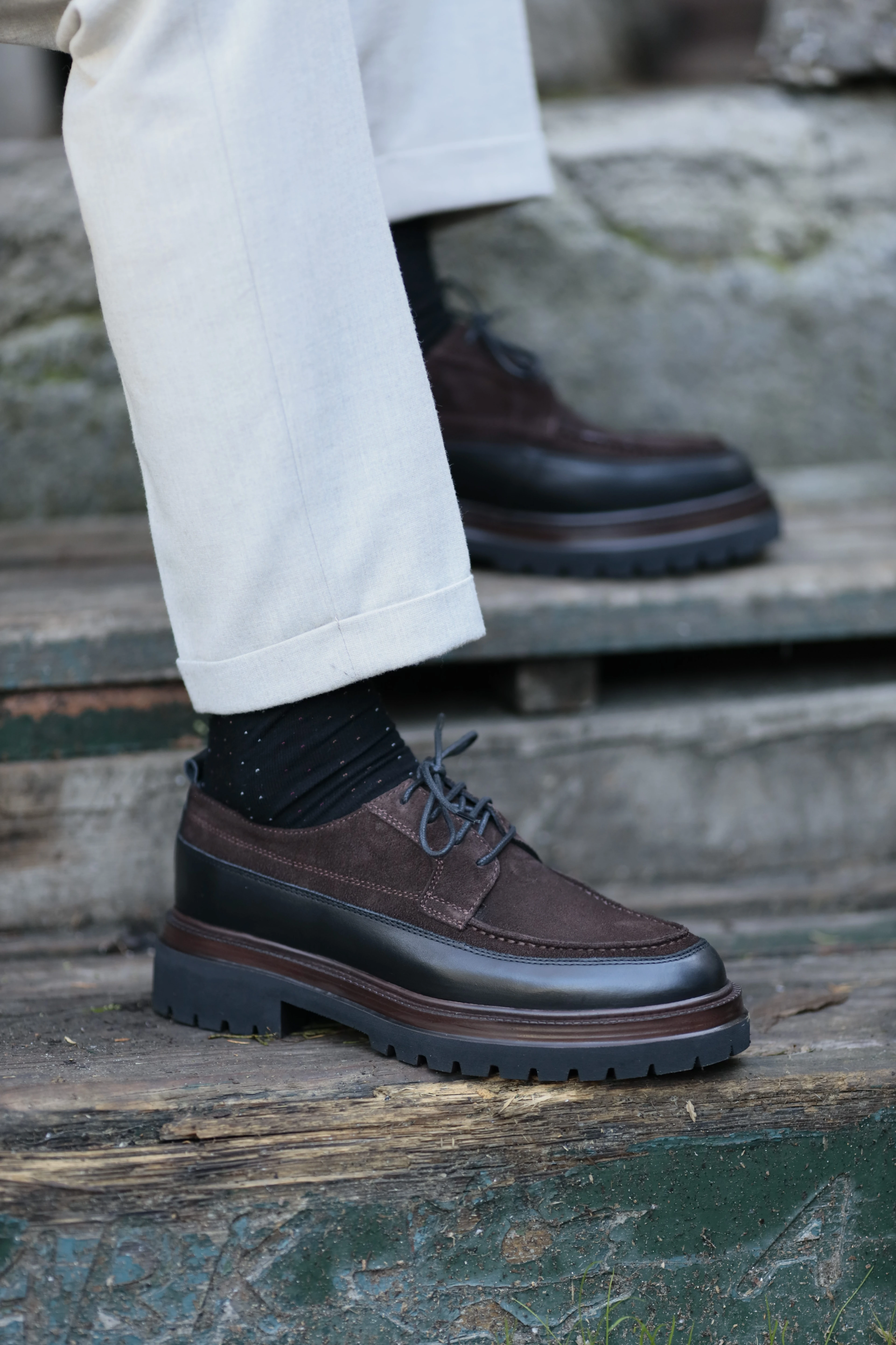 Eddy V2 Model Süet Deri Eva Taban Casual Ayakkabı - KAHVERENGİ