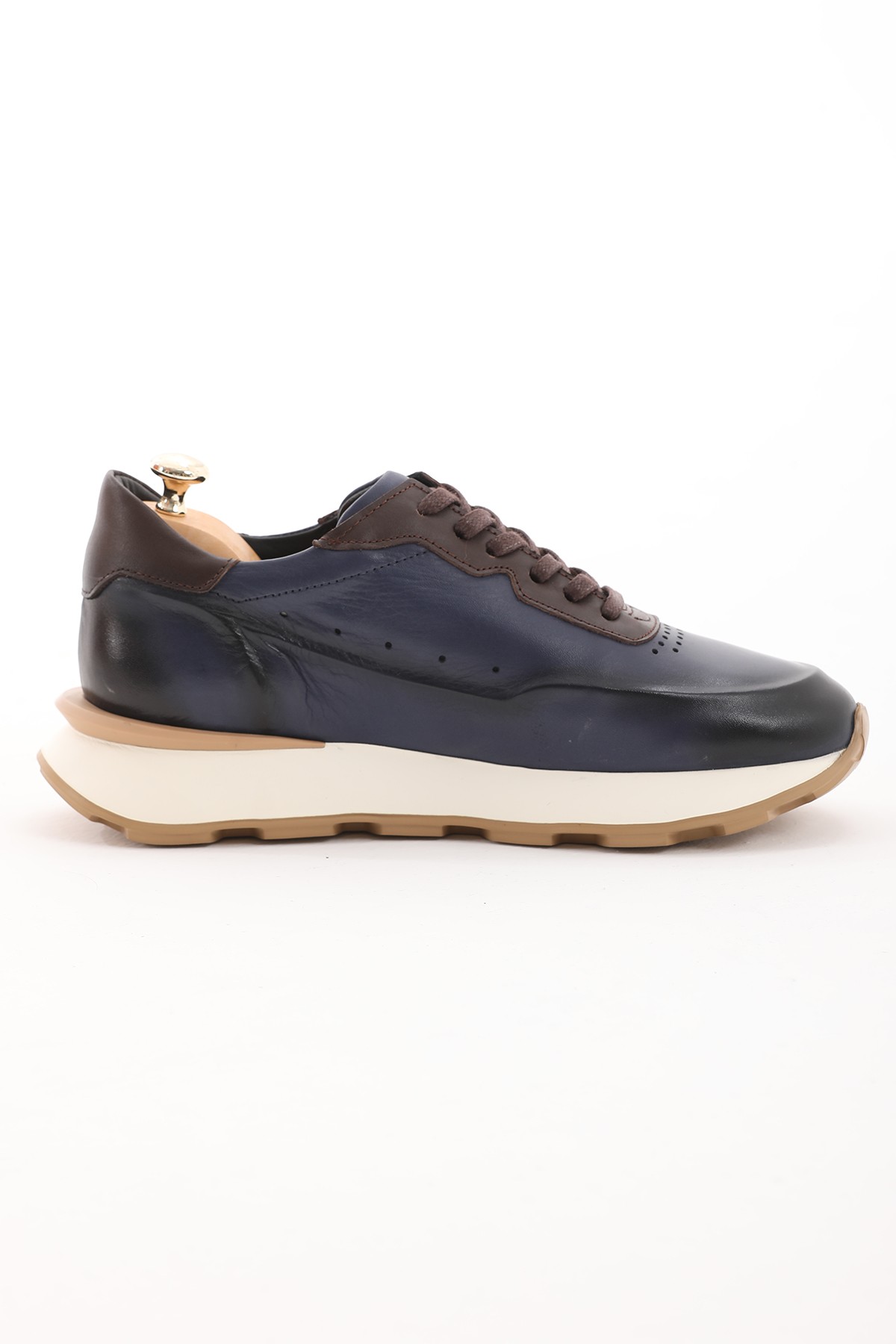Venüs Model Silikon Taban Hakiki Deri Erkek Sneakers Ayakkabı