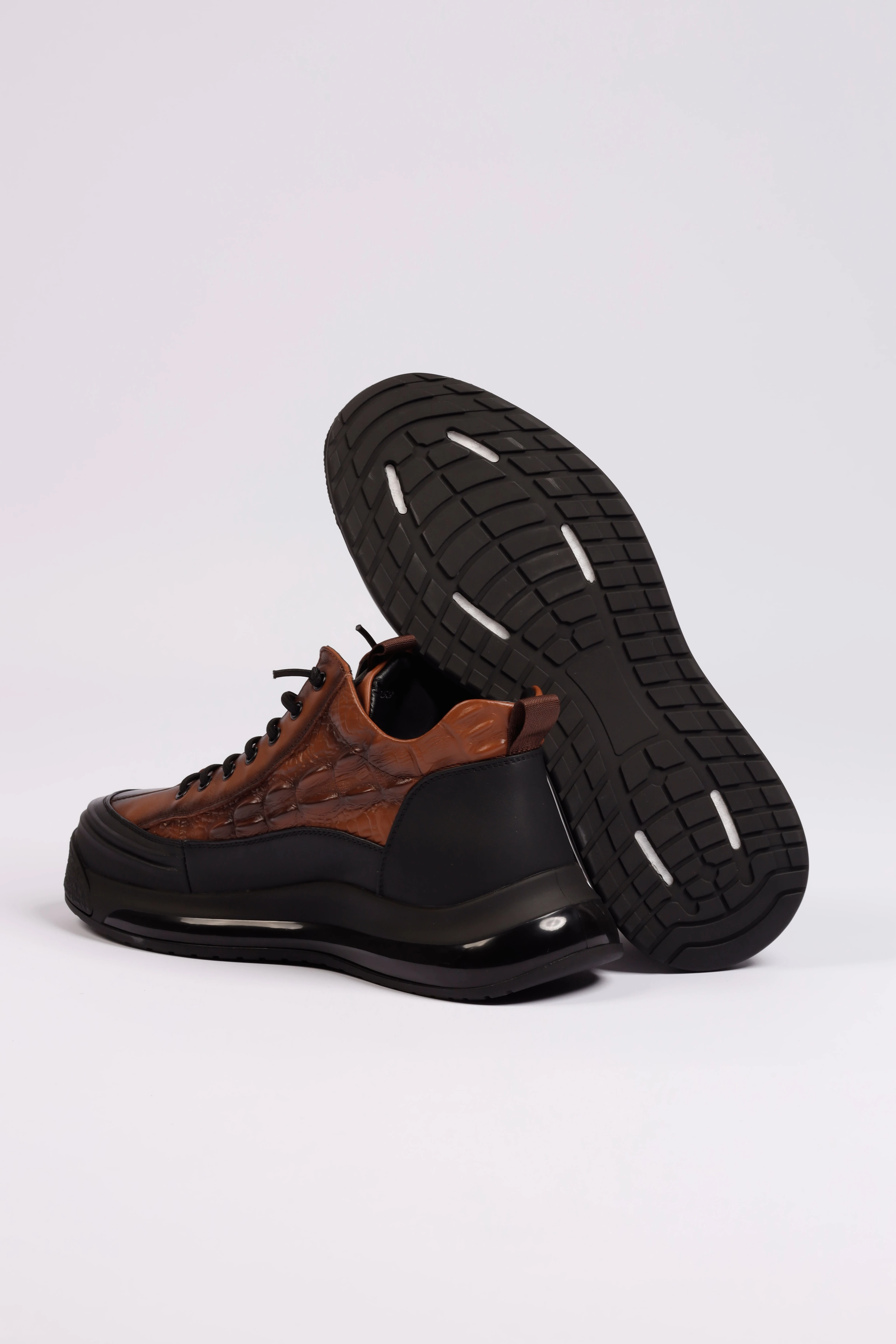 Alanso Model Hakiki Kombinasyonlu Deri İthal Taban Bot