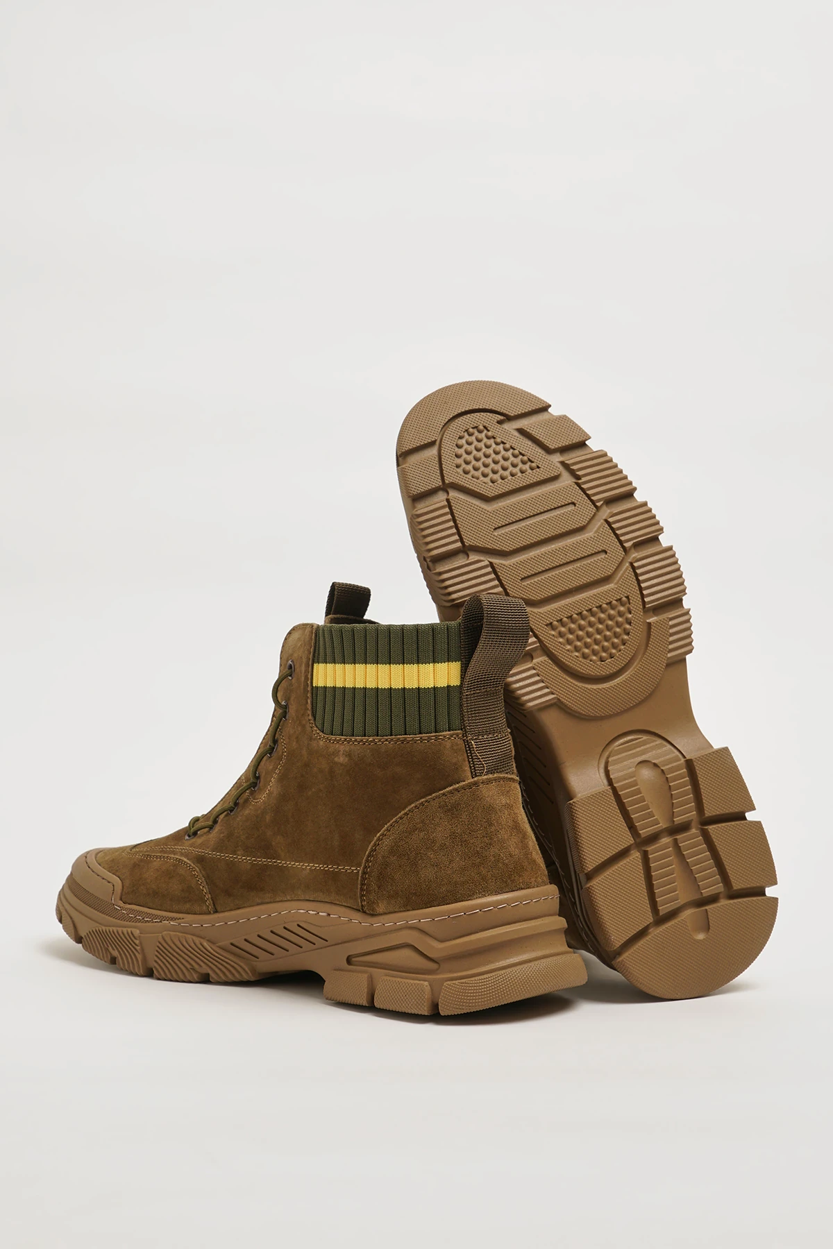 Madrid Model Kombinasyonlu Deri İthal Taban Bot - TABA