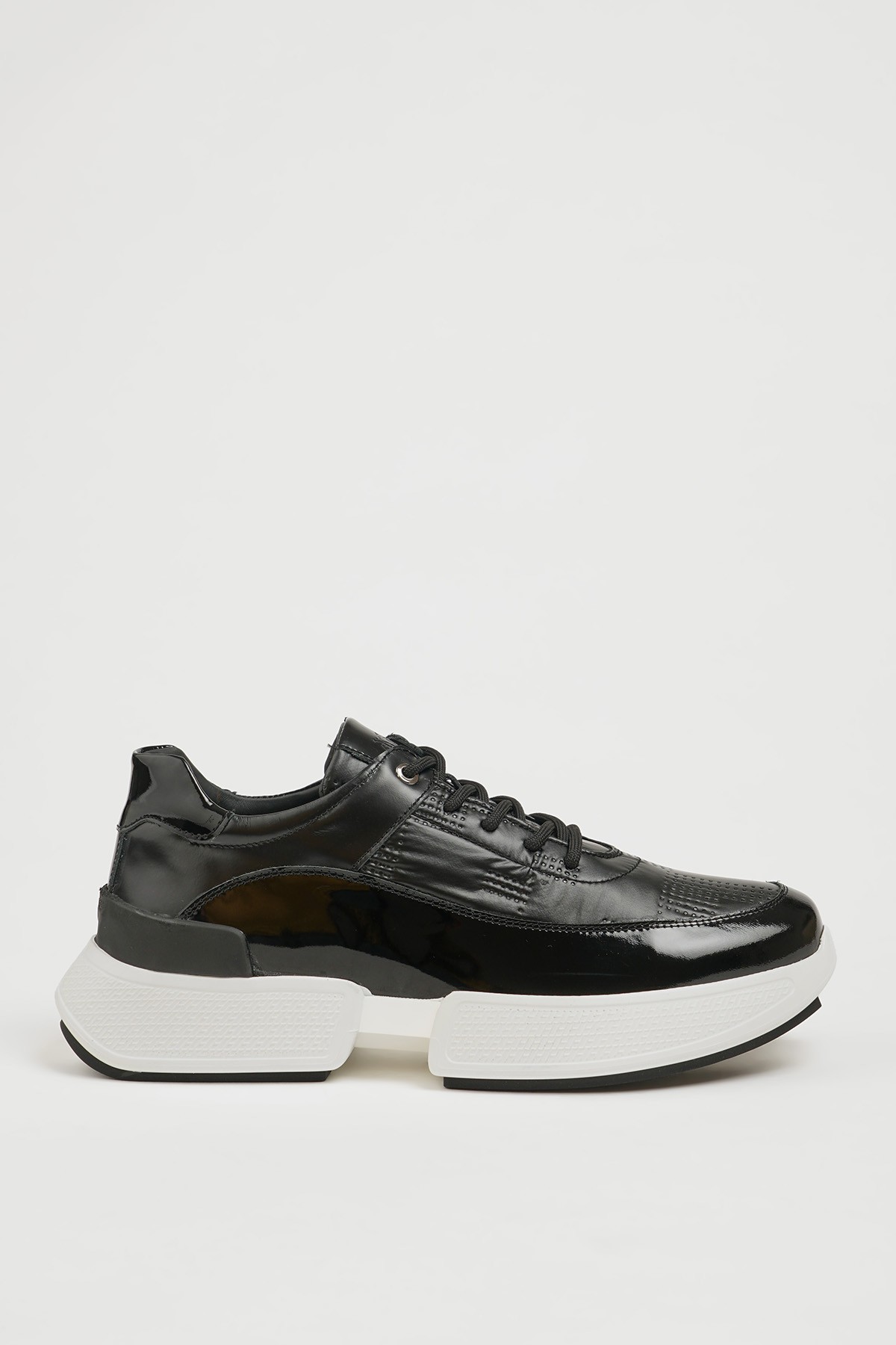 Rex Model Hakiki Kombinasyonlu Deri İthal Taban Sneaker Ayakkabı