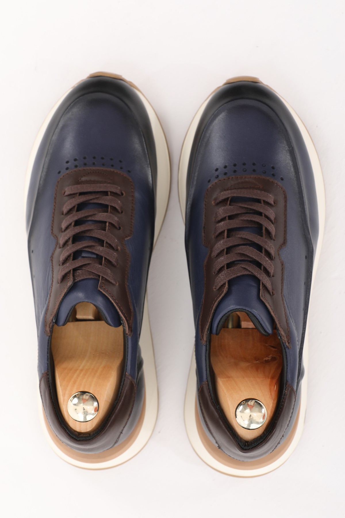 Venüs Model Silikon Taban Hakiki Deri Erkek Sneakers Ayakkabı