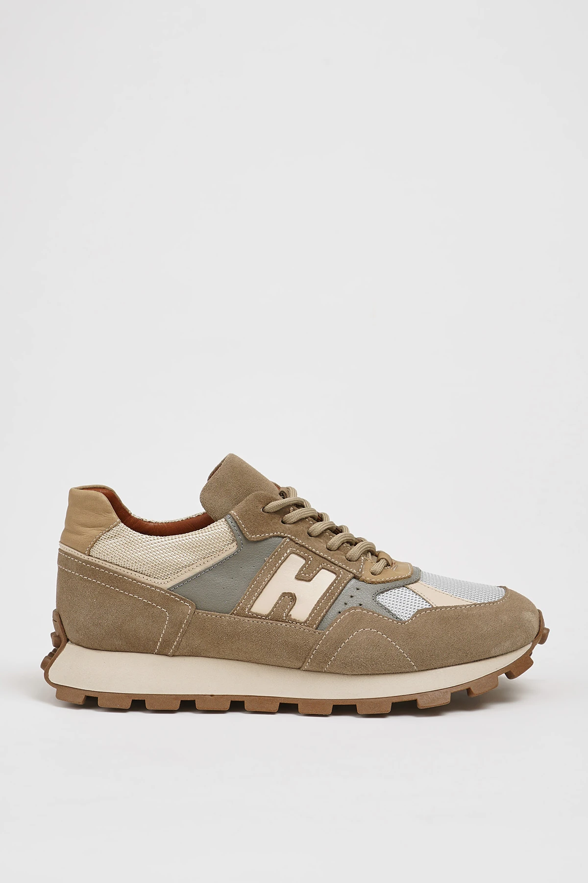 Harry V2 Model Kombinasyonlu Deri Eva Model Sneaker Ayakkabı - BEJ
