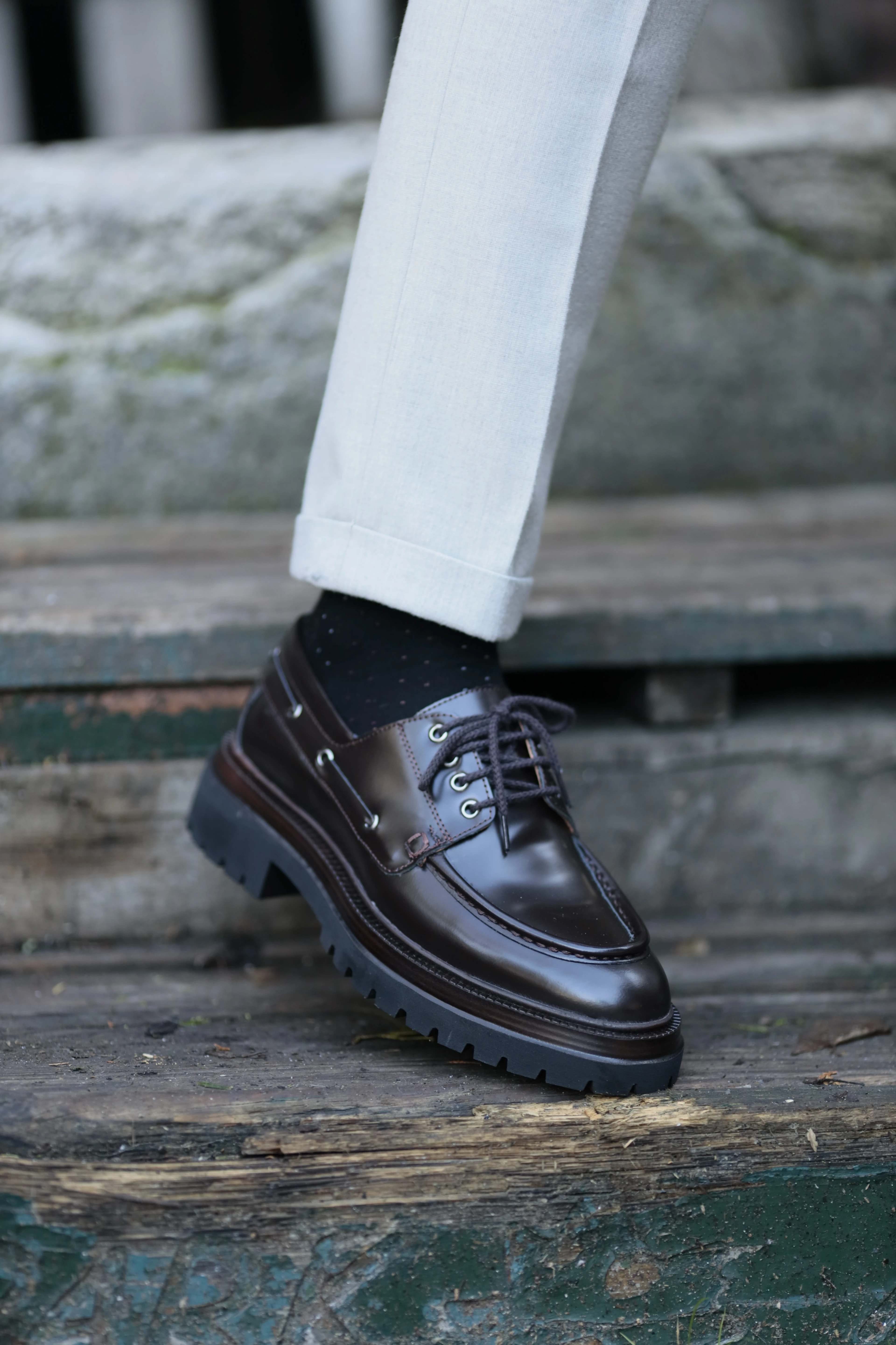 Sinyor Model Eva Taban Açma Deri Casual Ayakkabı