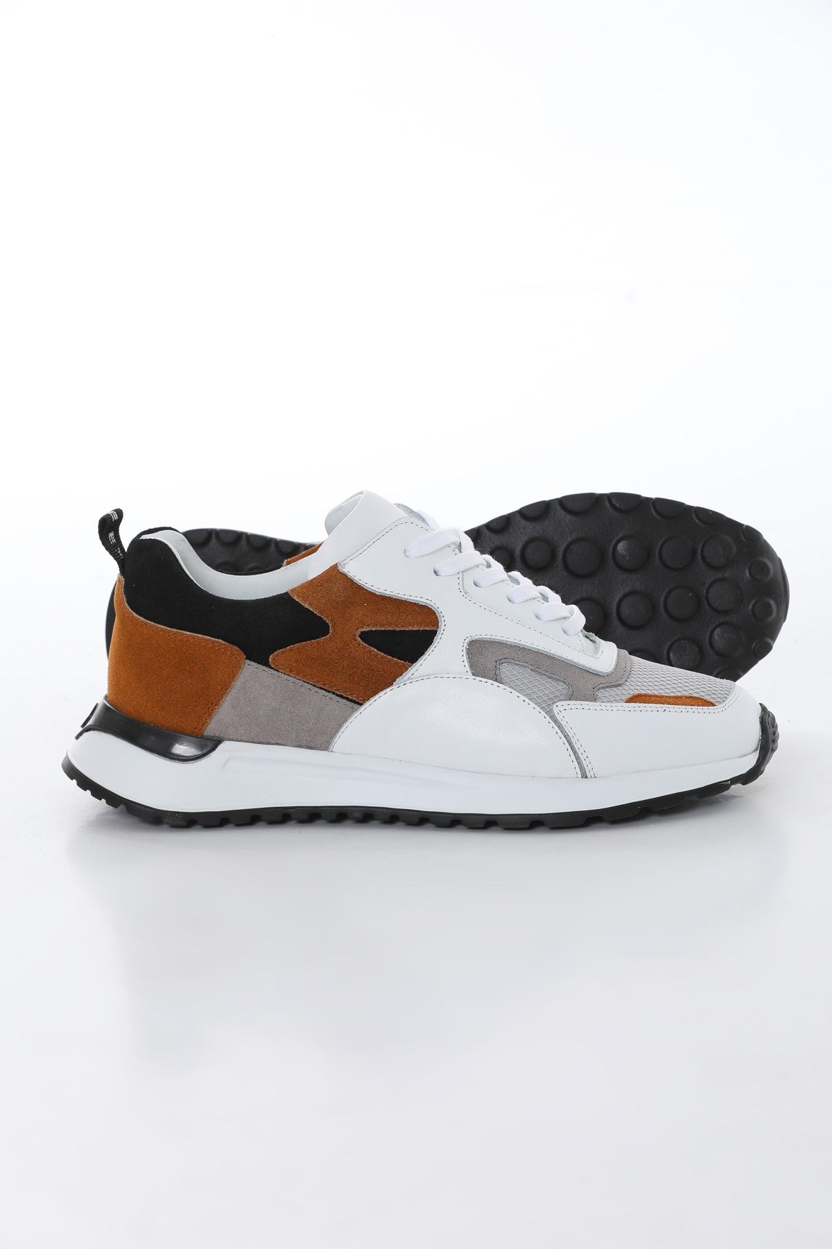 Eva Sole Combination Leather Sneaker Shoes