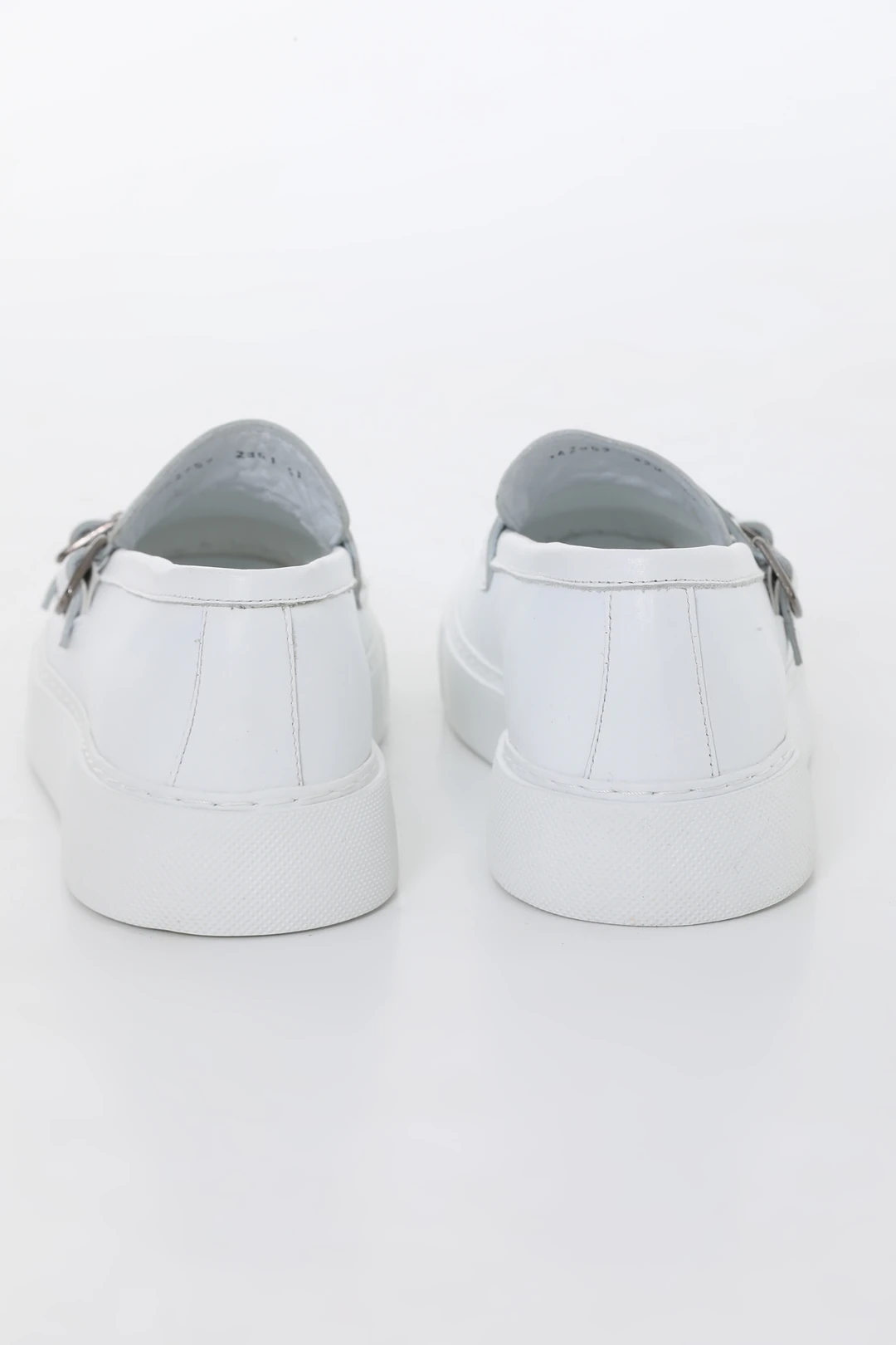 Vayne Model Çift Toka Detaylı Hakiki Deri Eva Taban Casual Ayakkabı