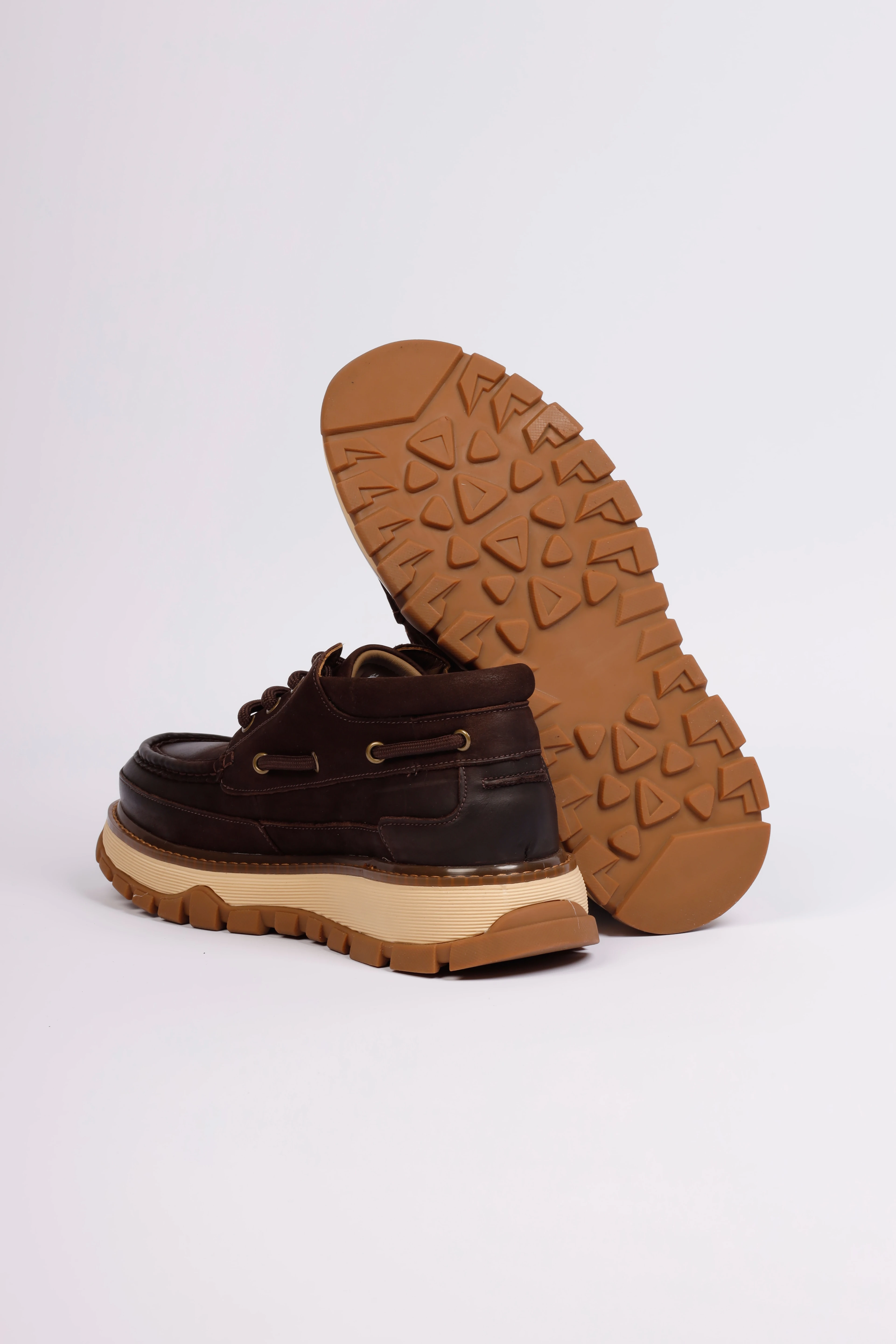 David Model Kombinasyonlu Deri İthal Taban Bot