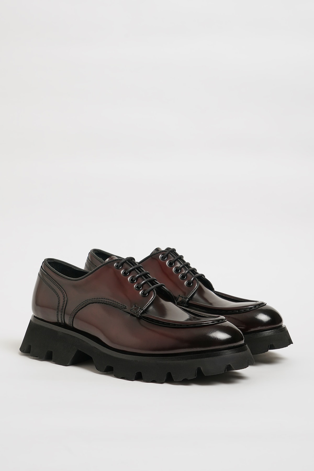 Daniel Model İthal Taban Hakiki Deri Casual Ayakkabı - BORDO