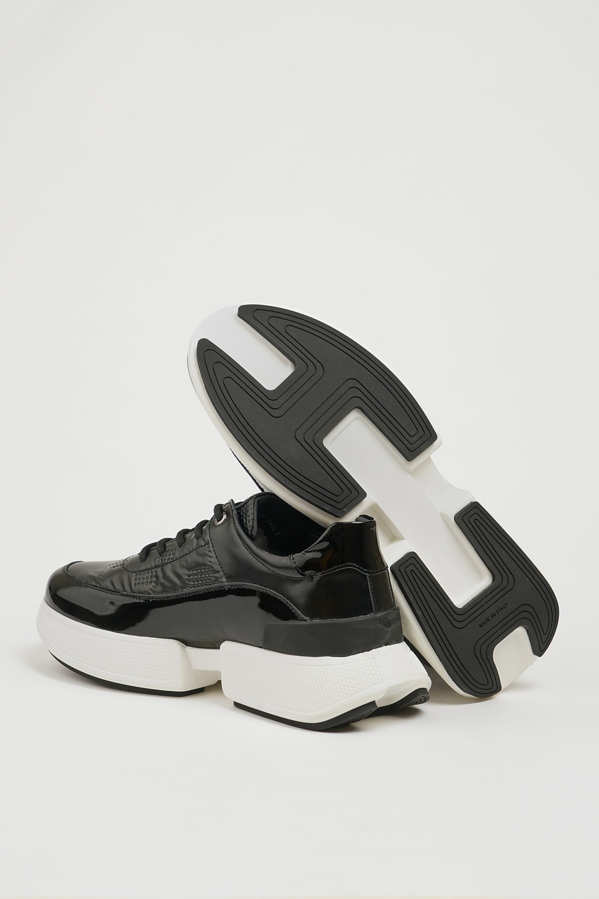 Rex Model Hakiki Kombinasyonlu Deri İthal Taban Sneaker Ayakkabı