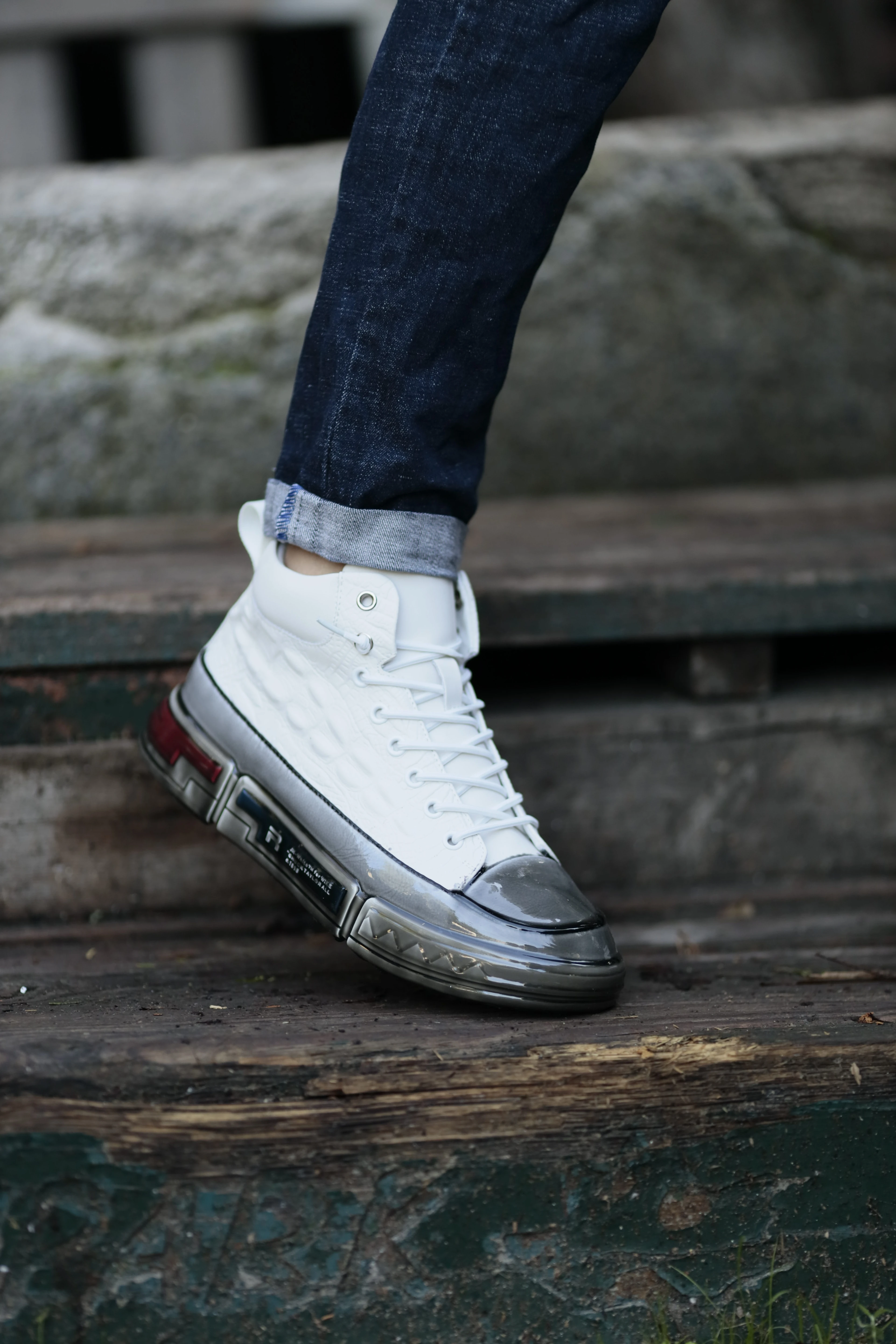 Brendon V2 Model Özel Jel Taban Kombinasyonlu Deri Bot