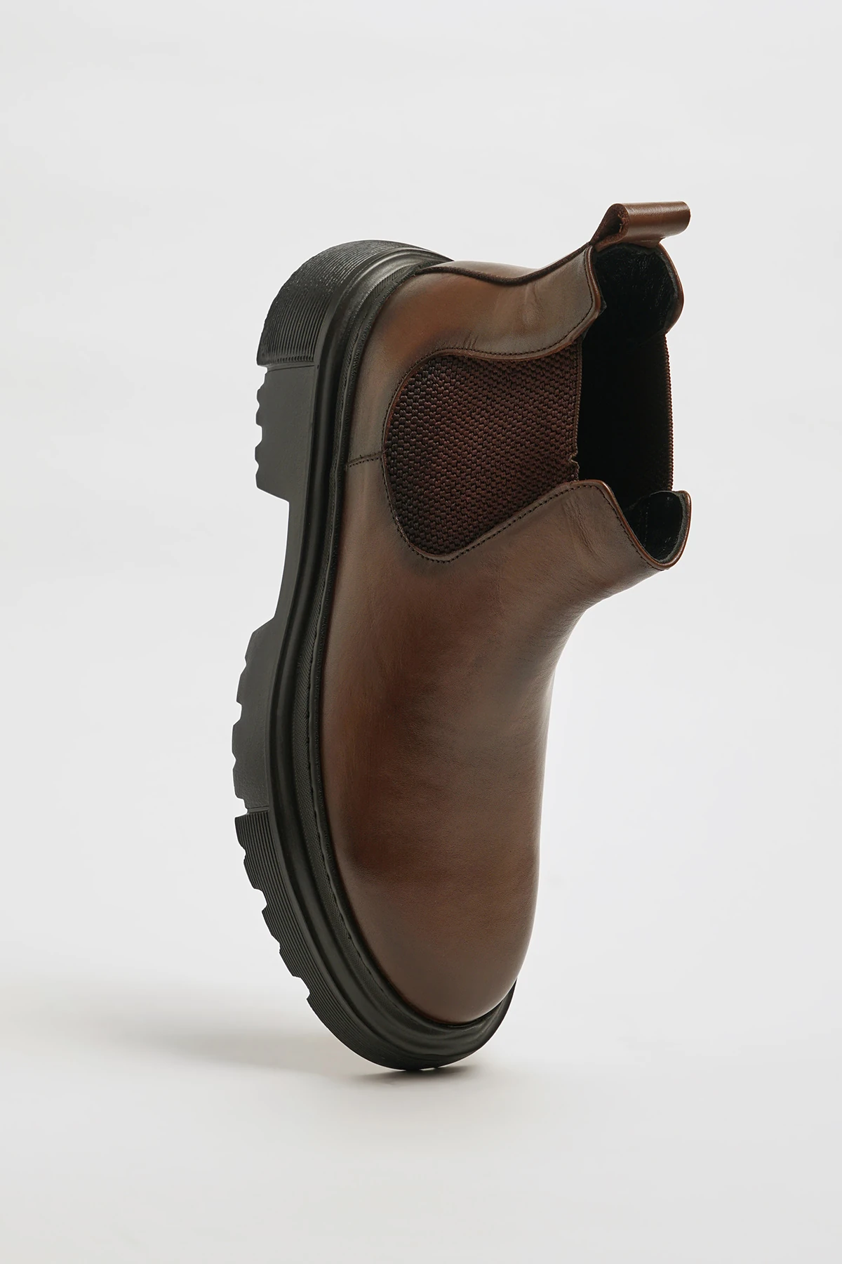 Agustin Model Hakiki Natural Deri Eva Taban Chelsea Bot - KAHVERENGİ