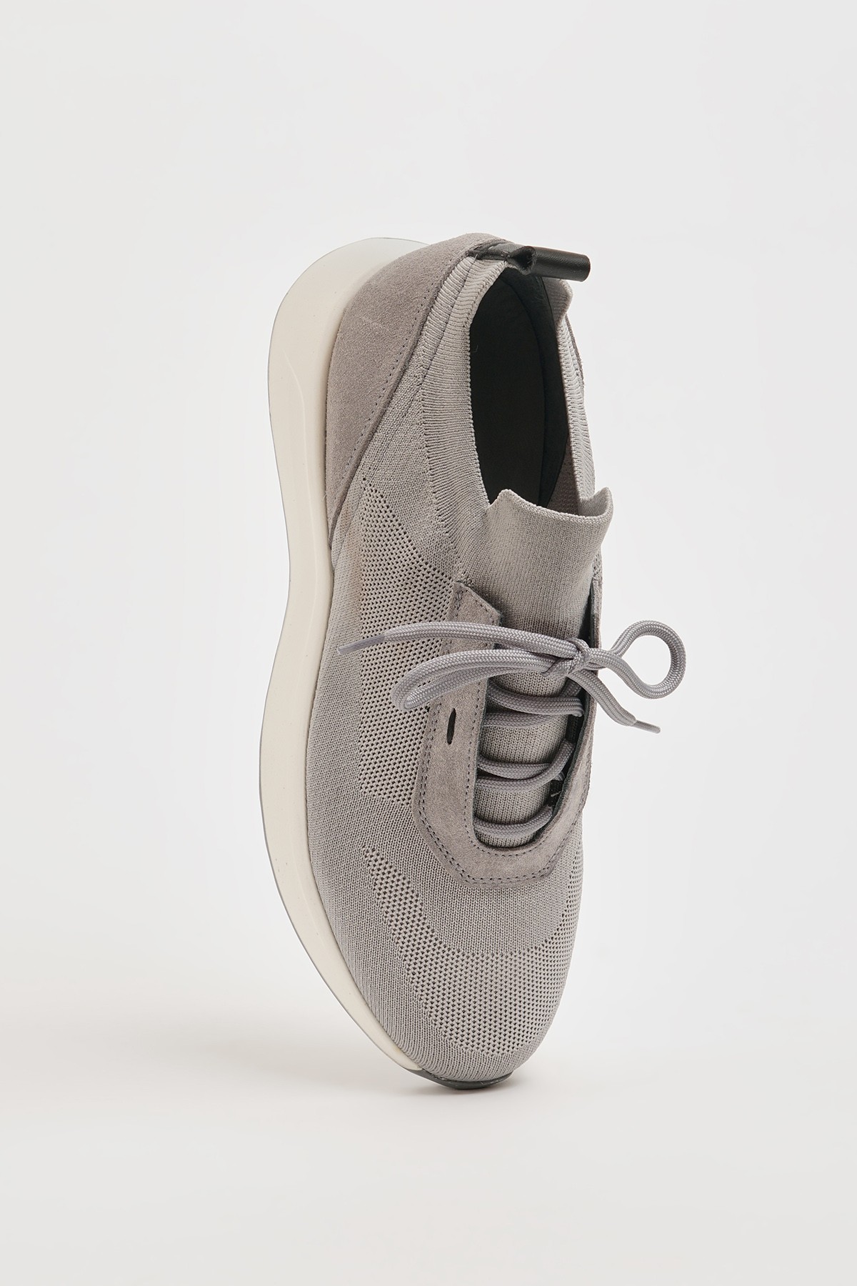 Omega Model Örme Triko Kumaş Eva Taban Sneaker Ayakkabı - GRİ