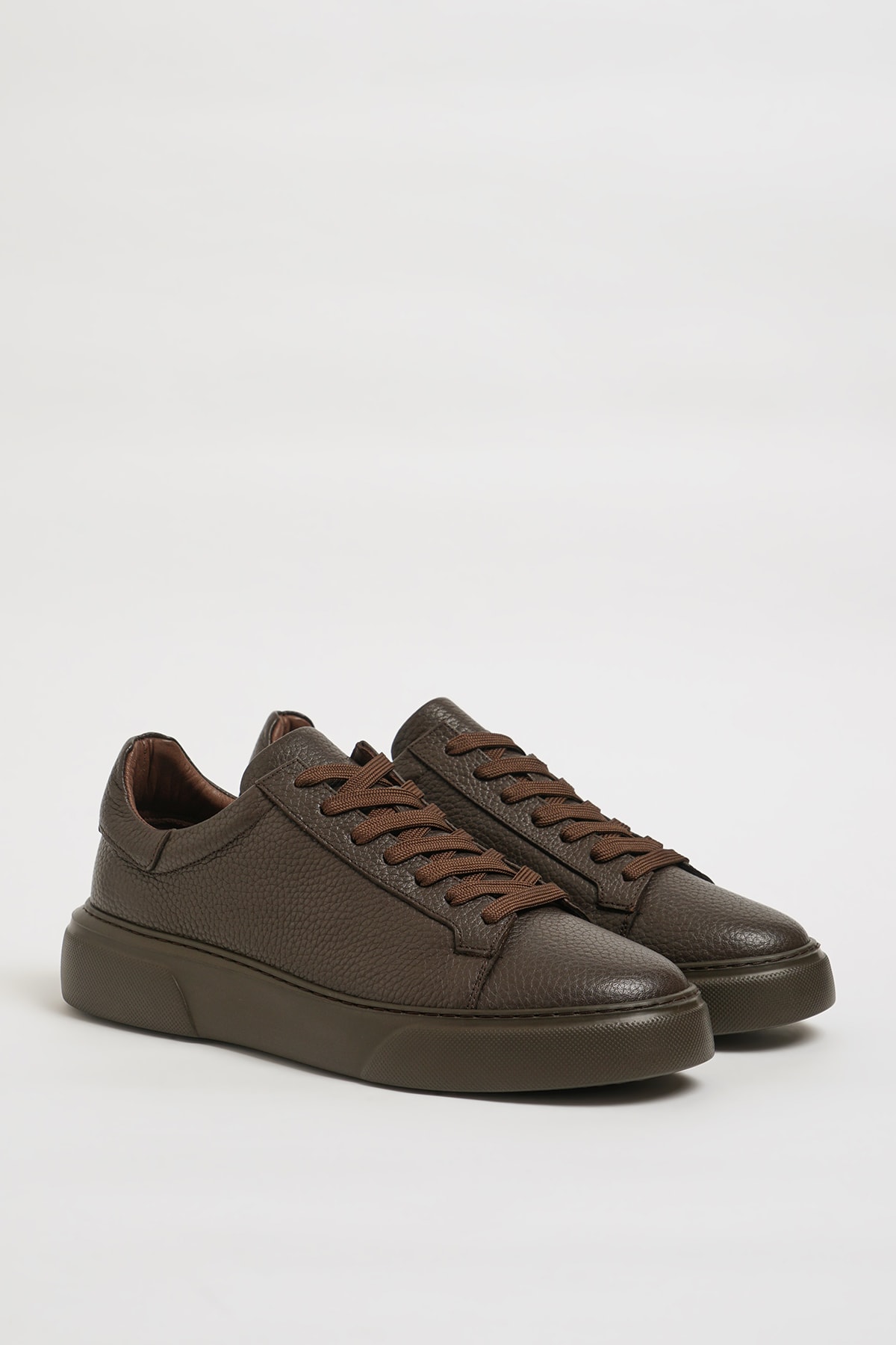 Igorr V2 Model Hakiki Floater Deri Eva Taban Sneaker Ayakkabı - KAHVERENGİ