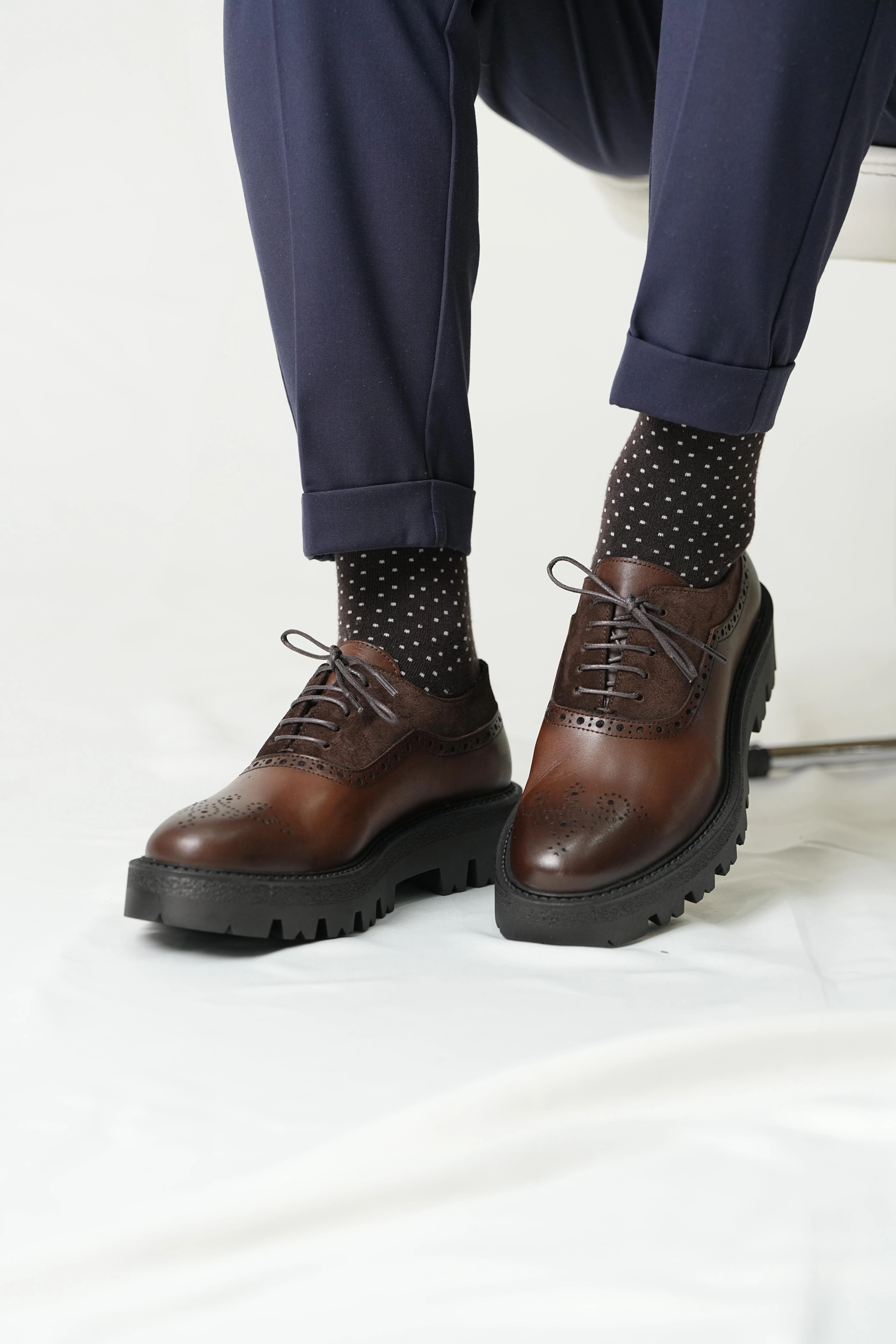 Sanford Model Kombinasyonlu Deri Eva Taban Casual Ayakkabı