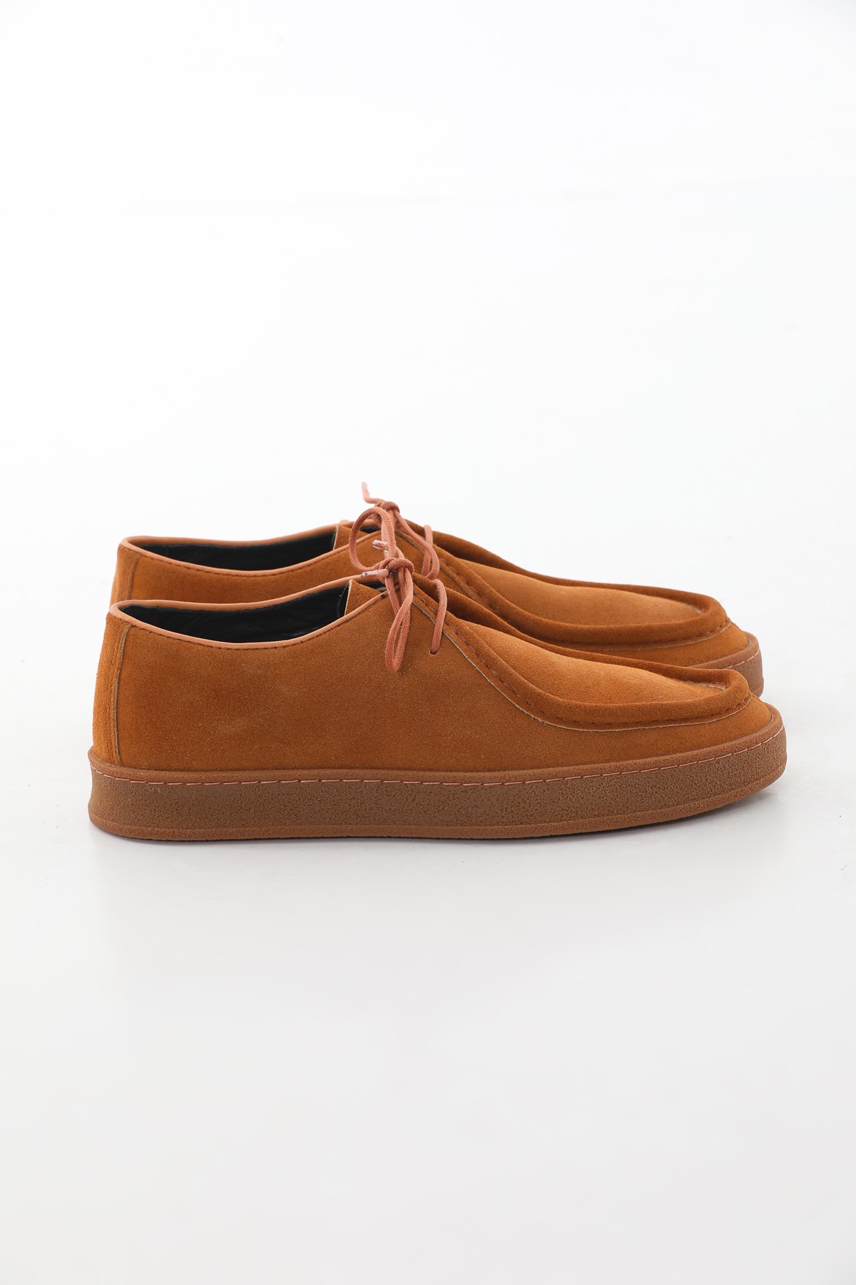 RUBBER SOLE KHAKI SUEDE LEATHER CASUAL - Camel