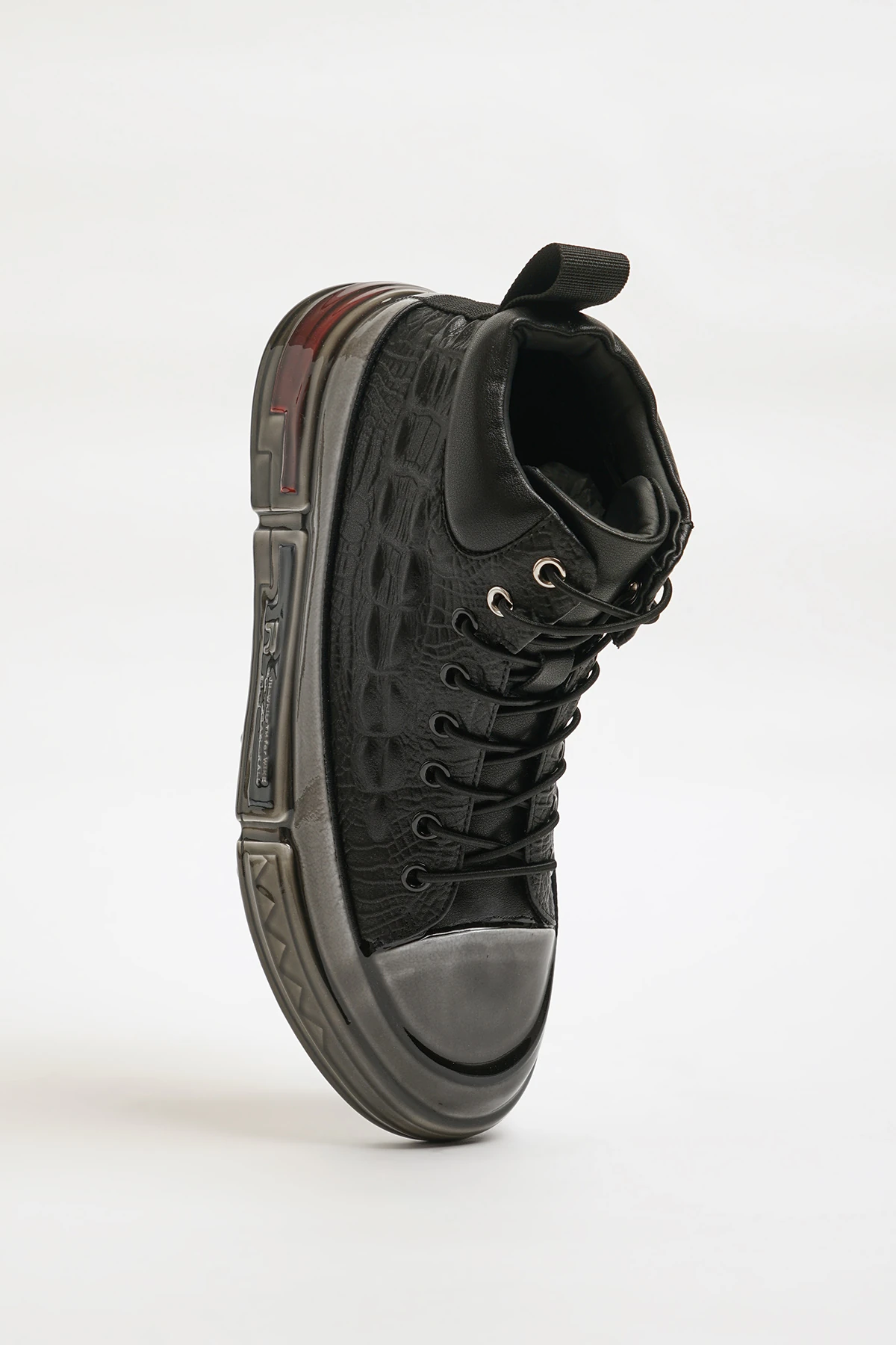 Brendon V2 Model Özel Jel Taban Kombinasyonlu Deri Bot - SİYAH