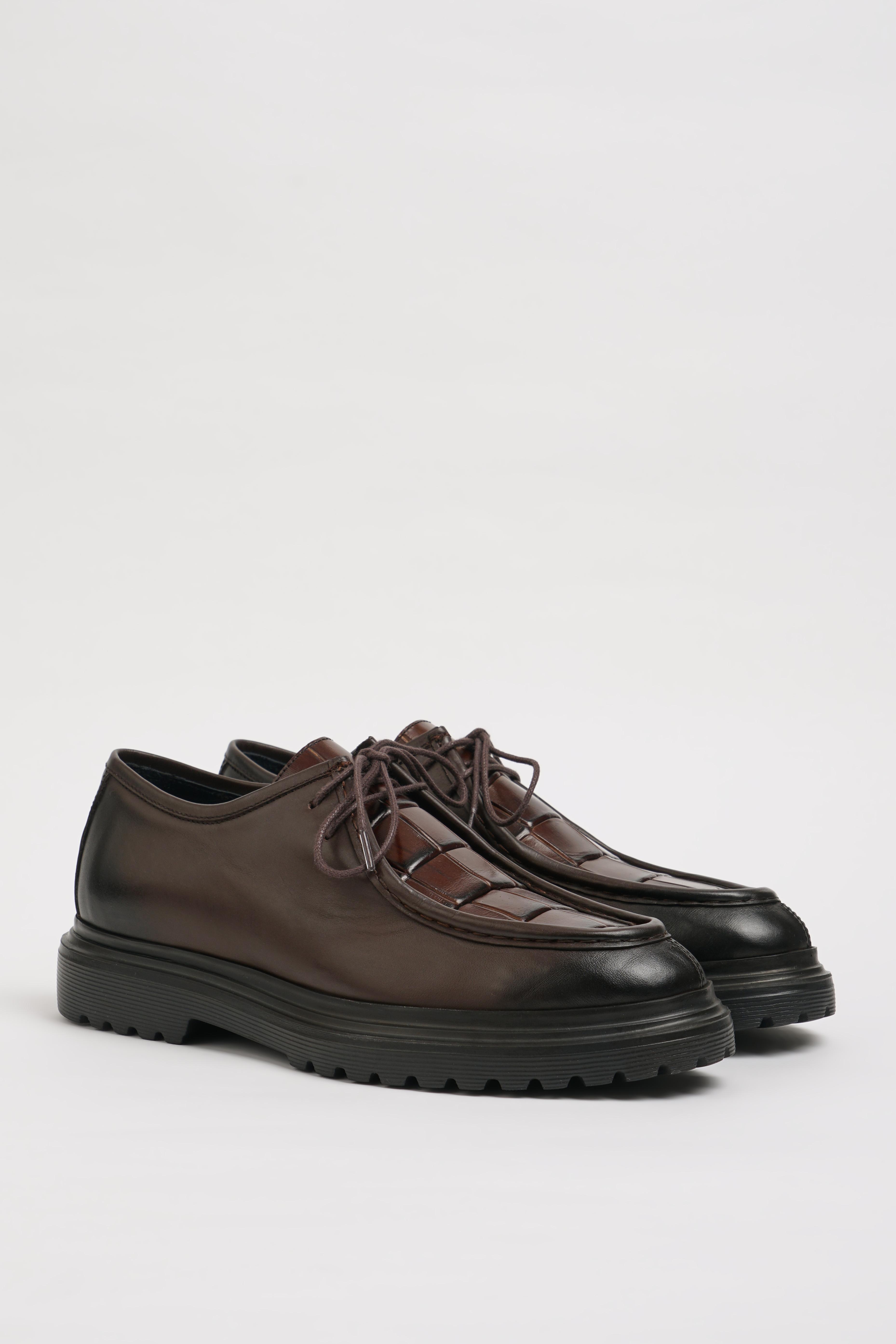 CROCO DESIGNED CASUAL - Brown