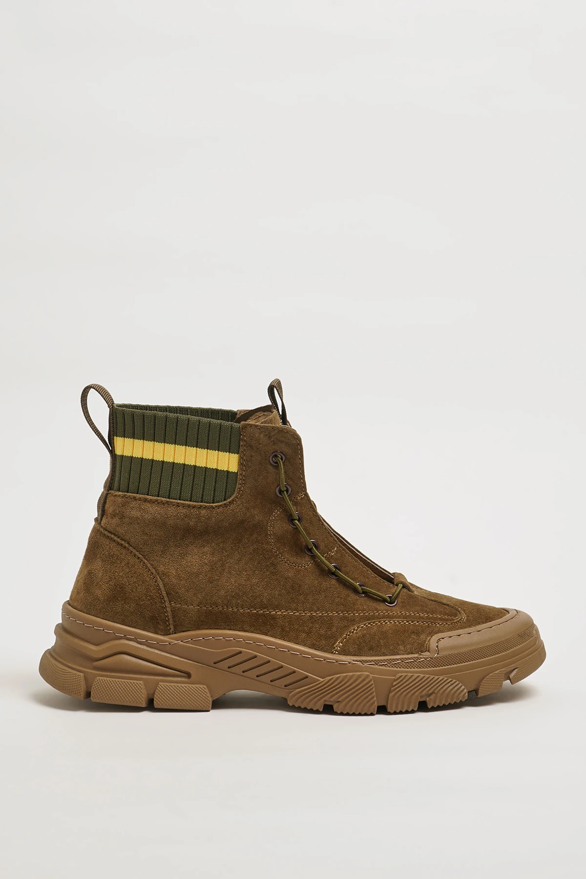 Madrid Model Kombinasyonlu Deri İthal Taban Bot - TABA