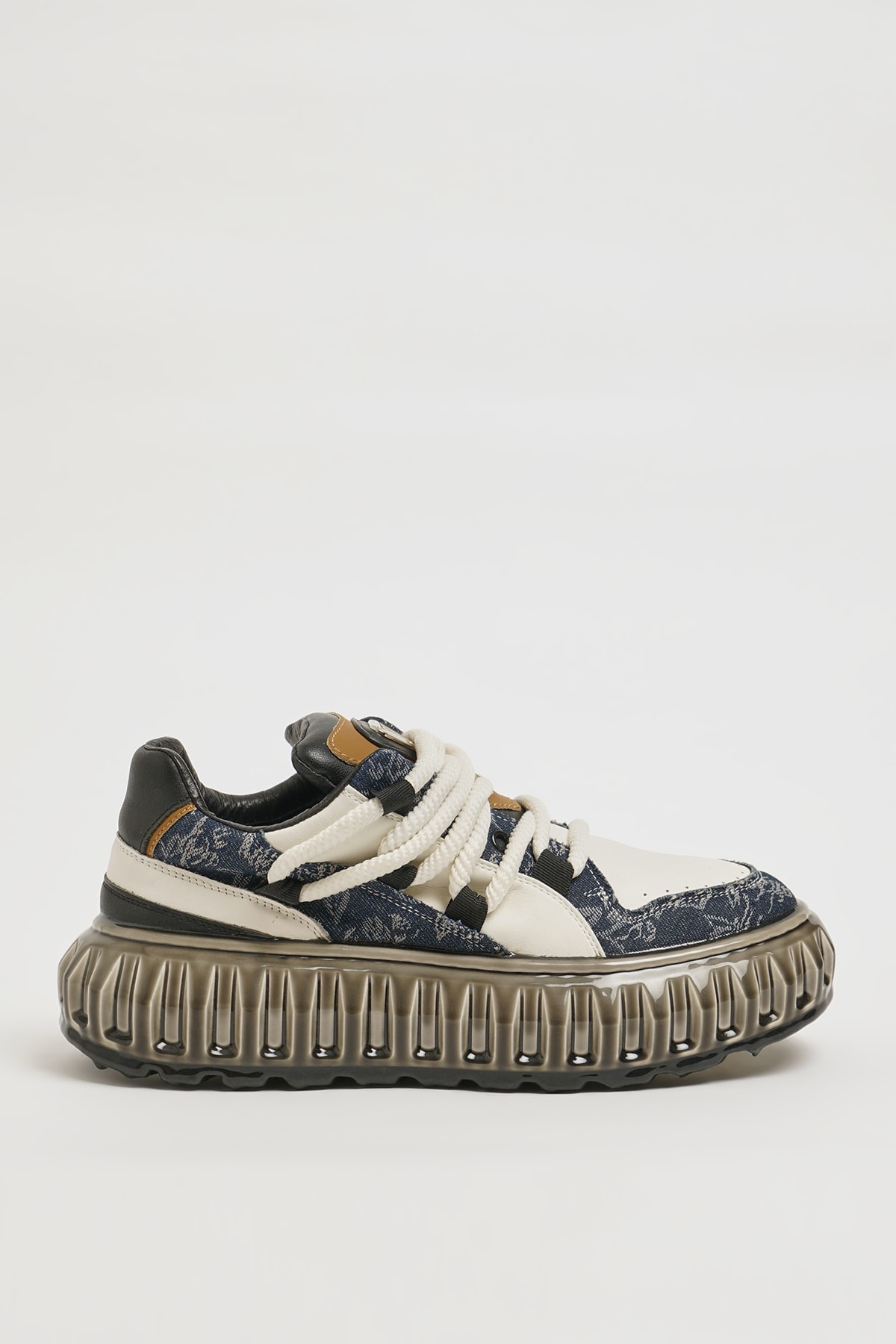 Hernan Model İthal Taban Kombinasyonlu Deri Sneaker Ayakkabı