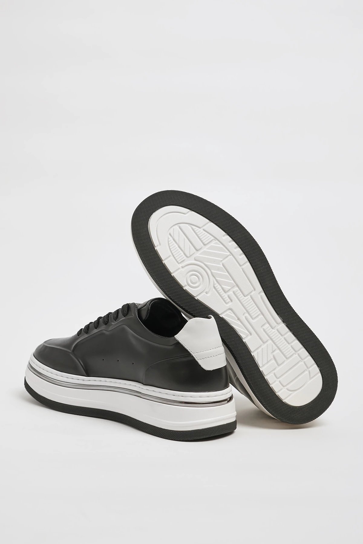 Danilo Model İthal Taban Natural Deri Sneaker Ayakkabı - SİYAH