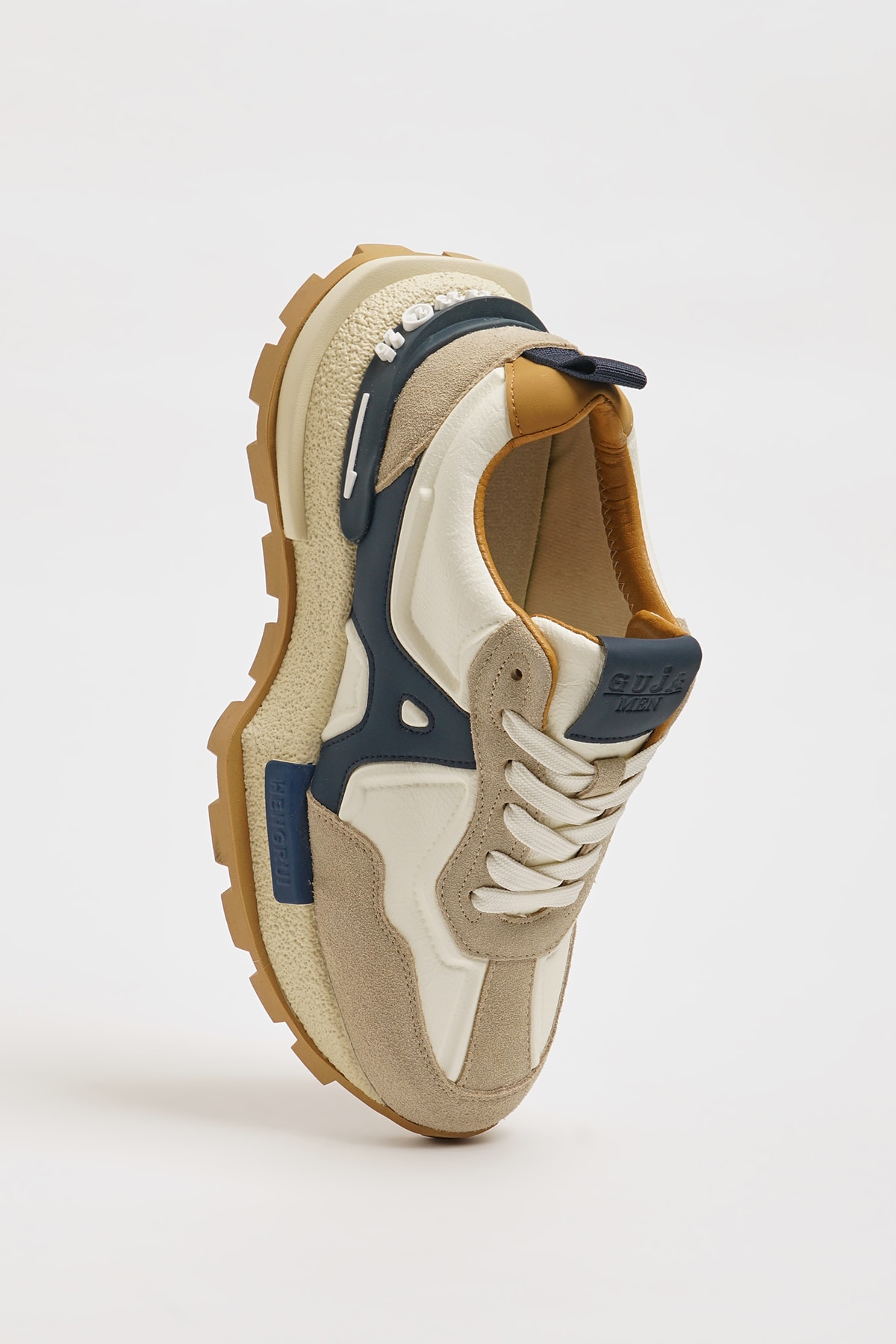 Oswin Model İthal Taban Kombinasyonlu Deri Sneaker Ayakkabı